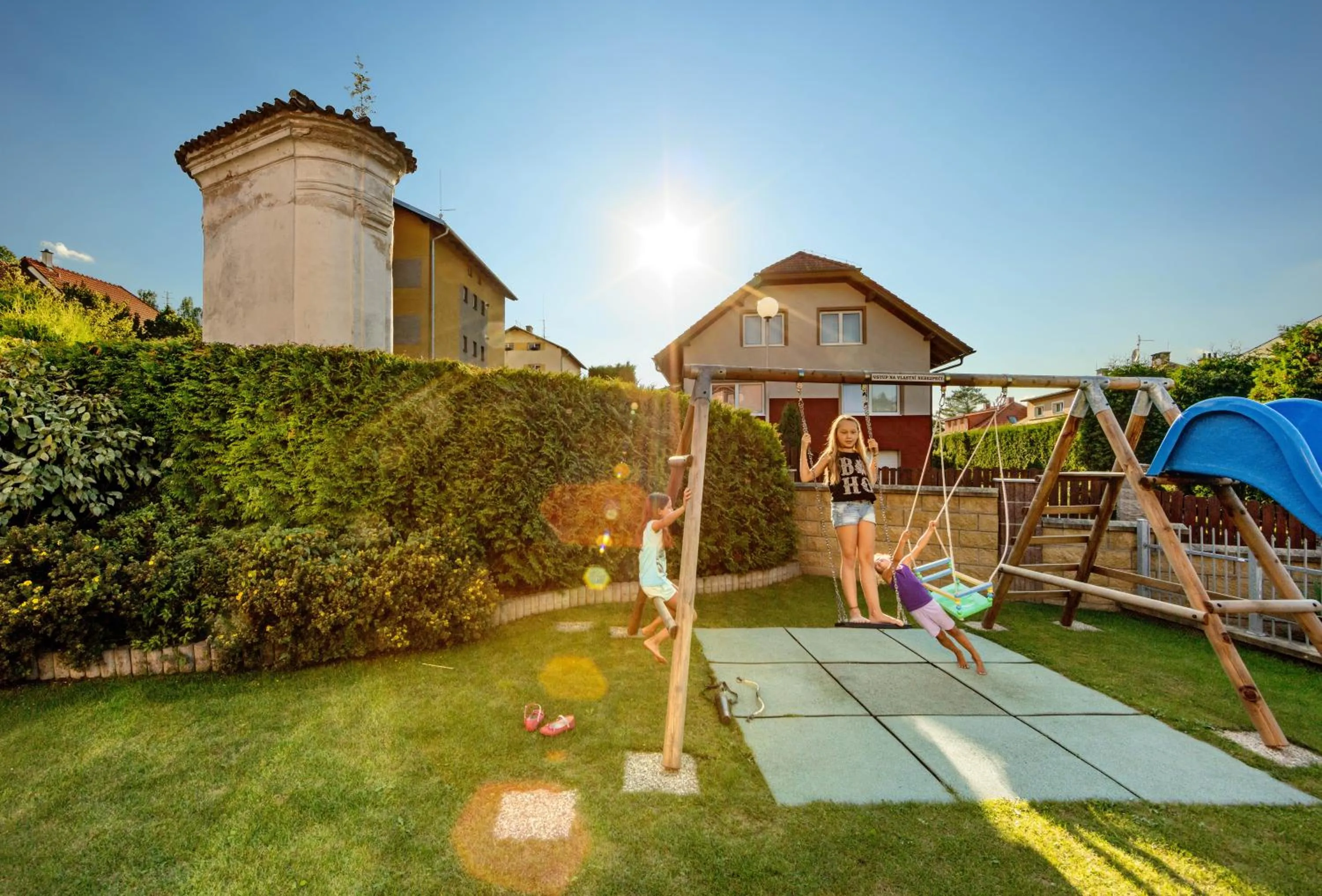 Children play ground in Penzion Krumlov - Massage studio