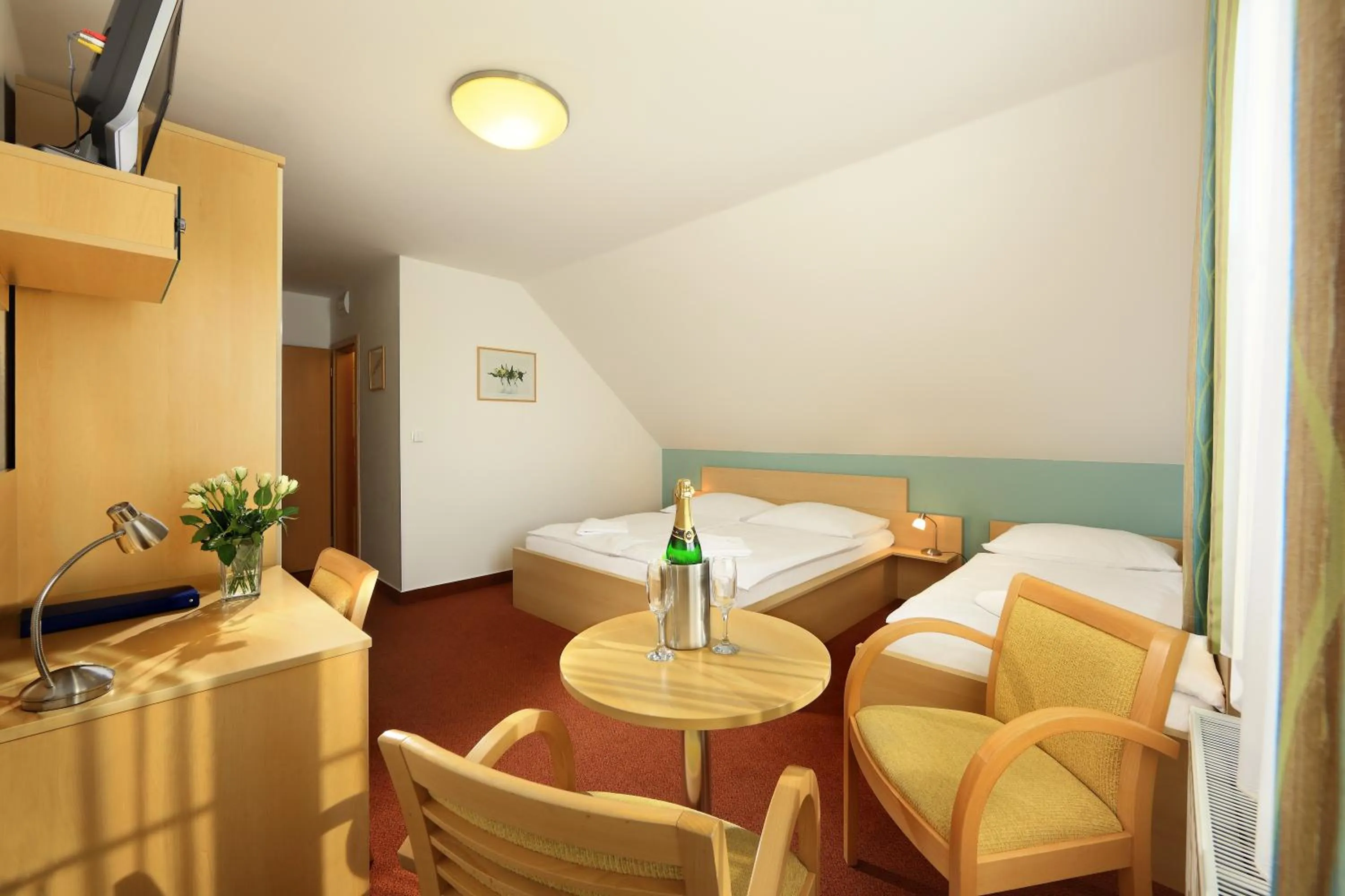 Bedroom, Bed in Penzion Krumlov - Massage studio