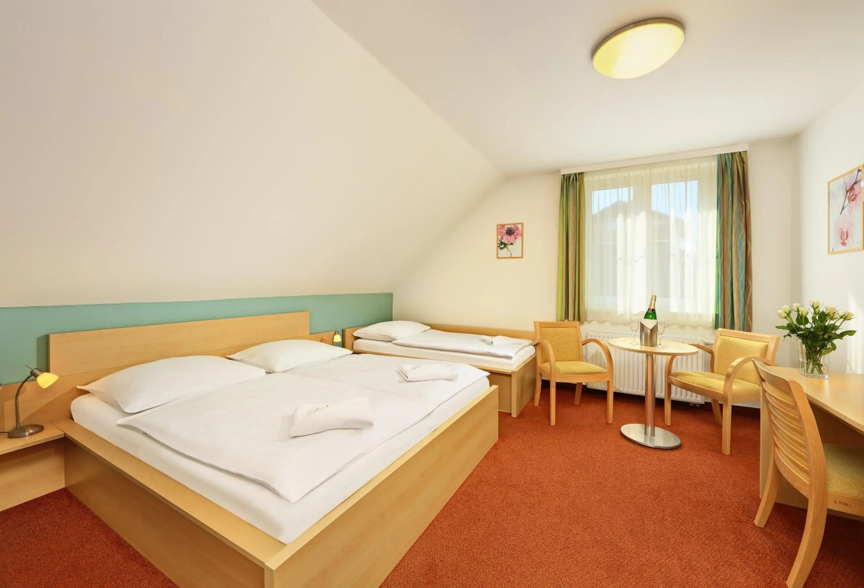 Bedroom, Bed in Penzion Krumlov - Massage studio