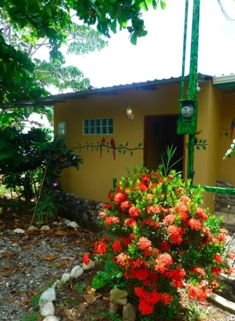 Text overlay in Cabinas Jimenez