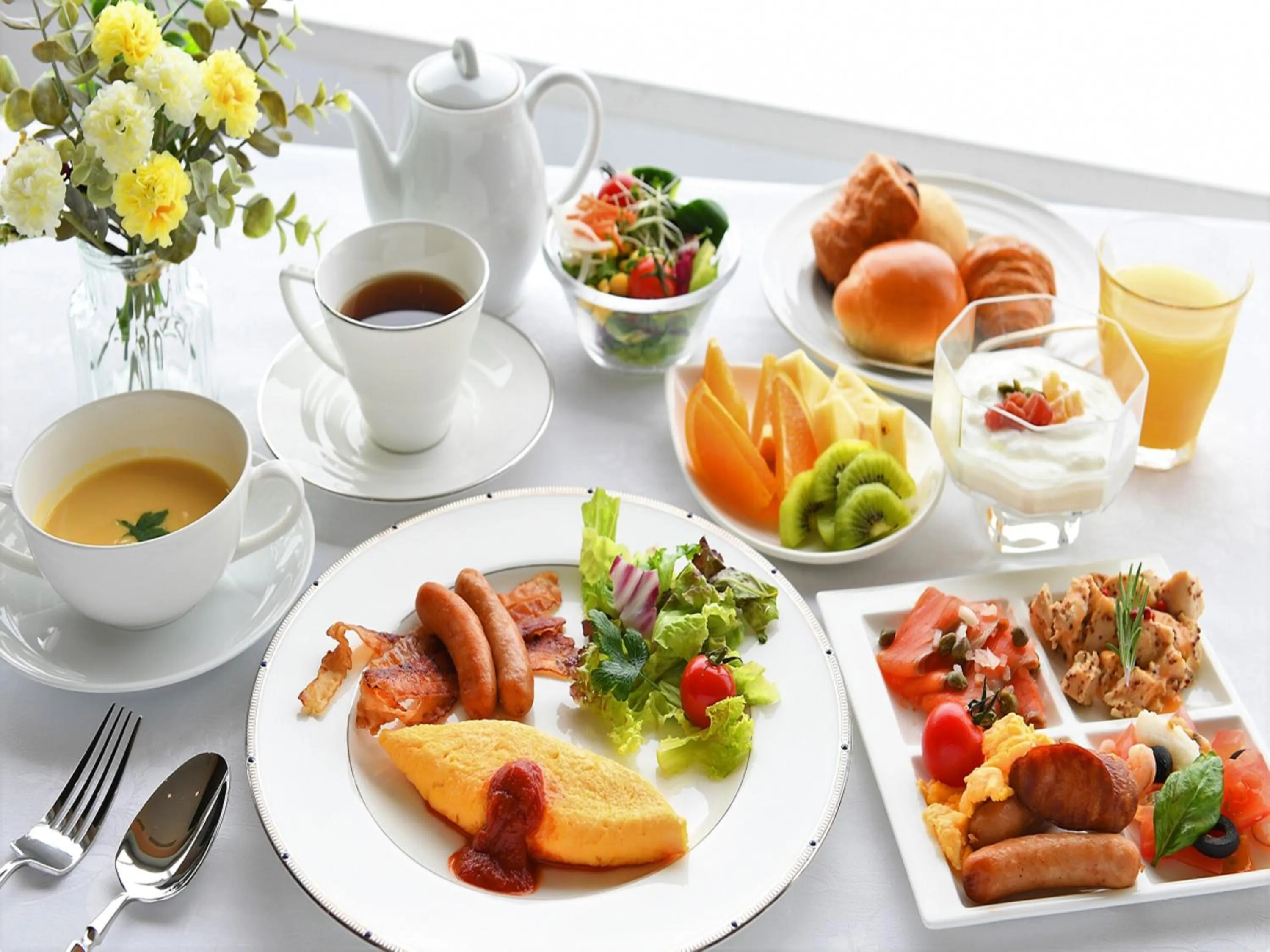 Breakfast in Hotel Plaza Kobe