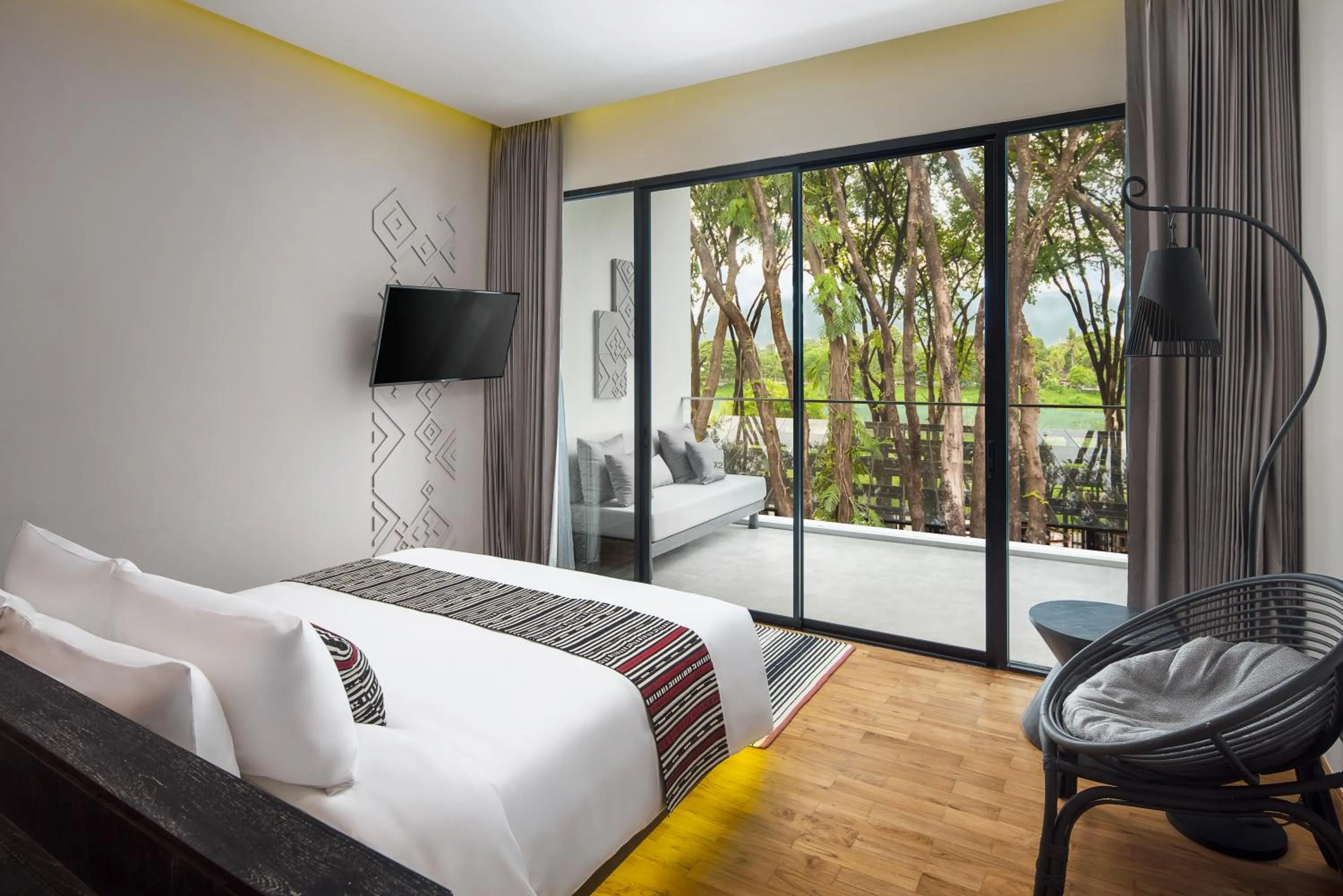 Bedroom, Bed in Cross Chiang Mai Riverside