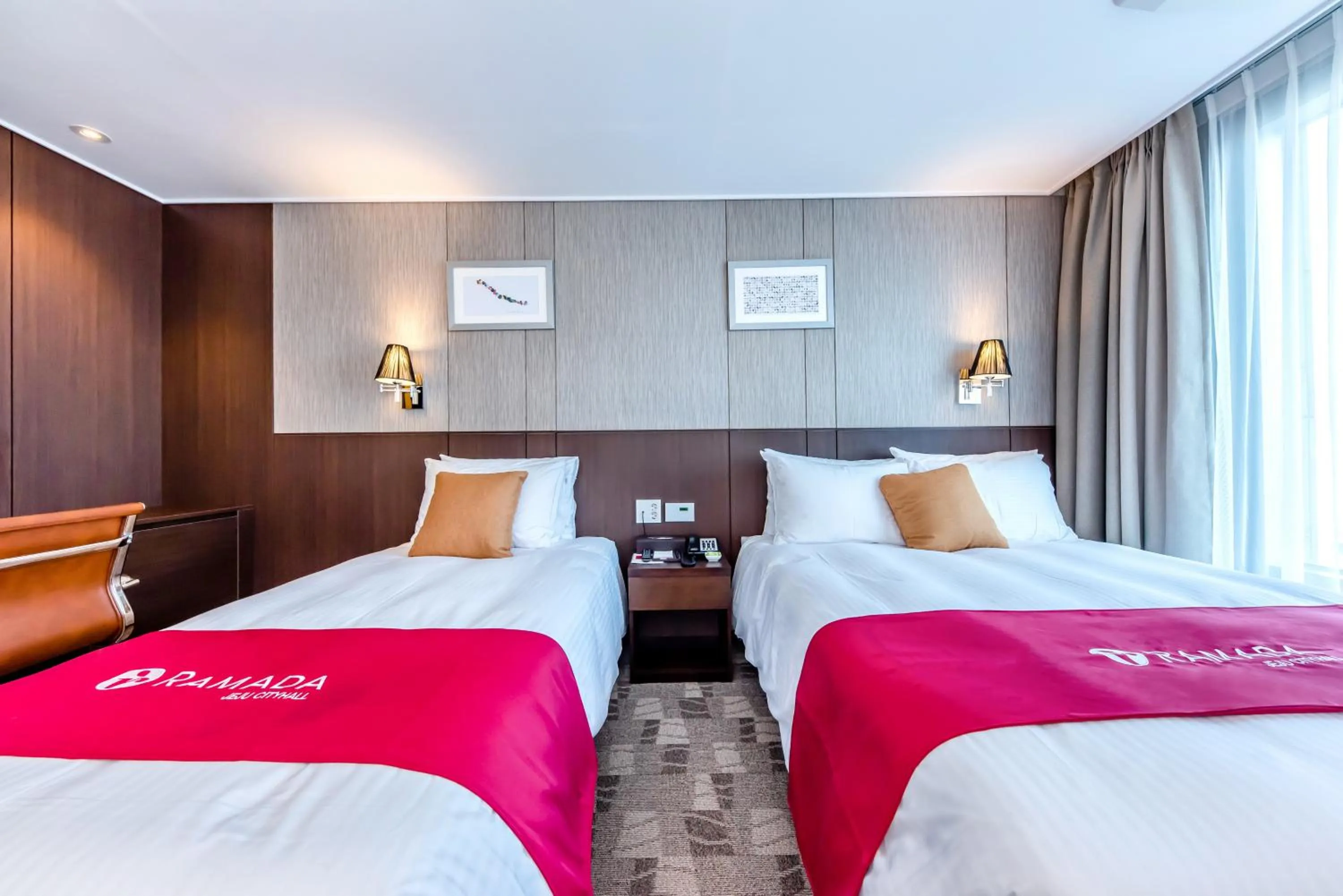 Bed in Ramada by Wyndham Jeju City Hall