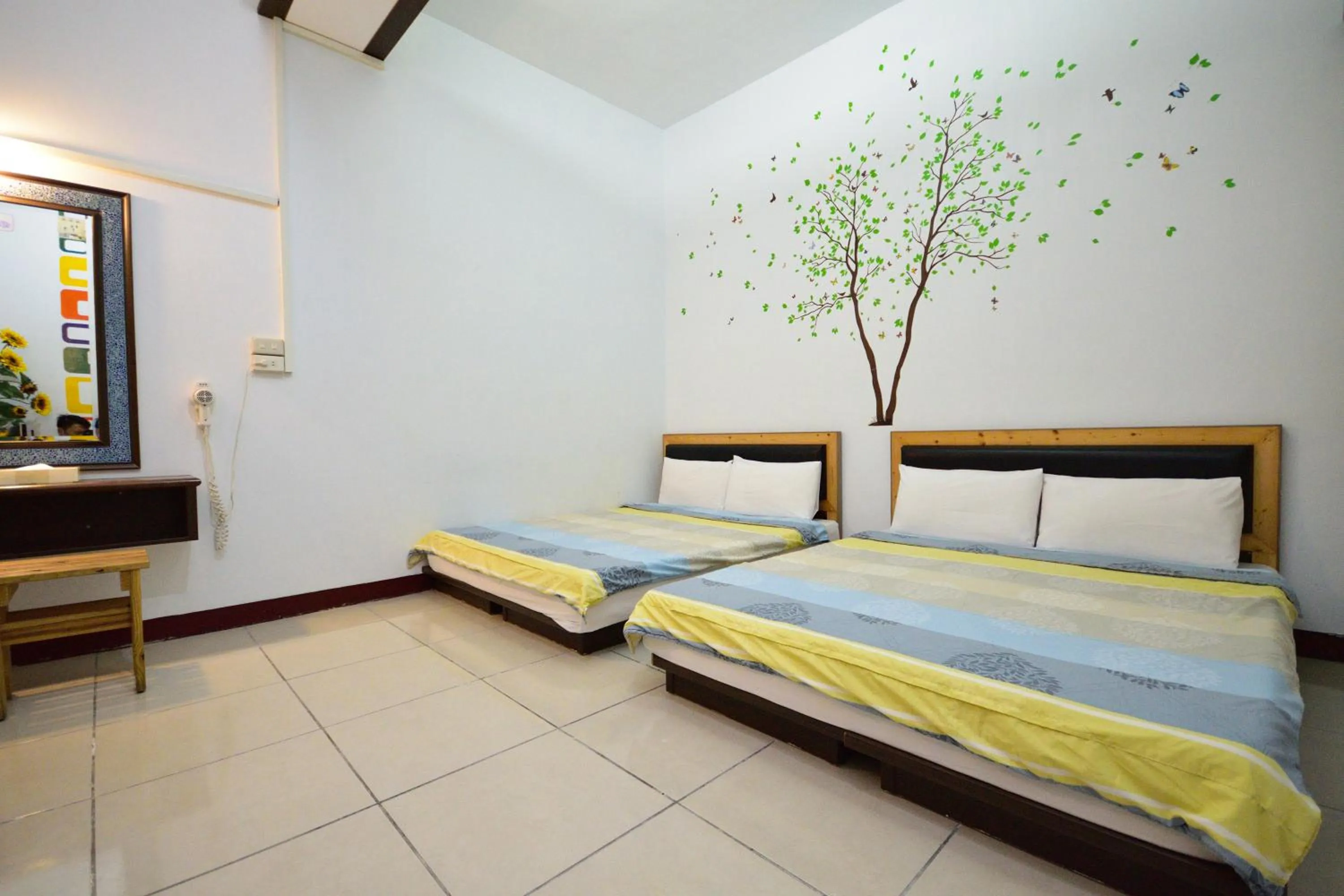Bed in Luyi Ludao B&B
