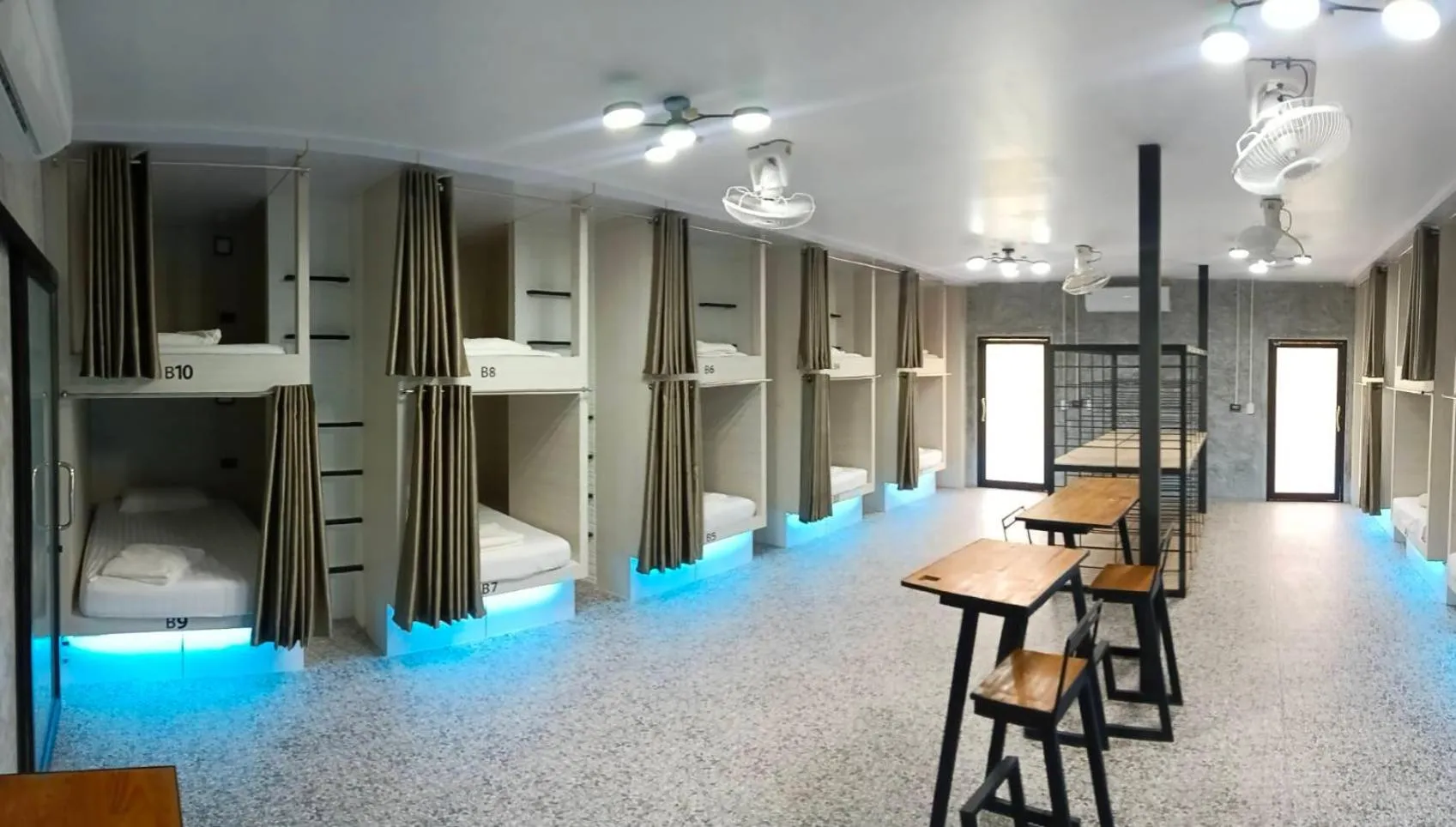 Bed in White Jail at Koh Tao Hostel