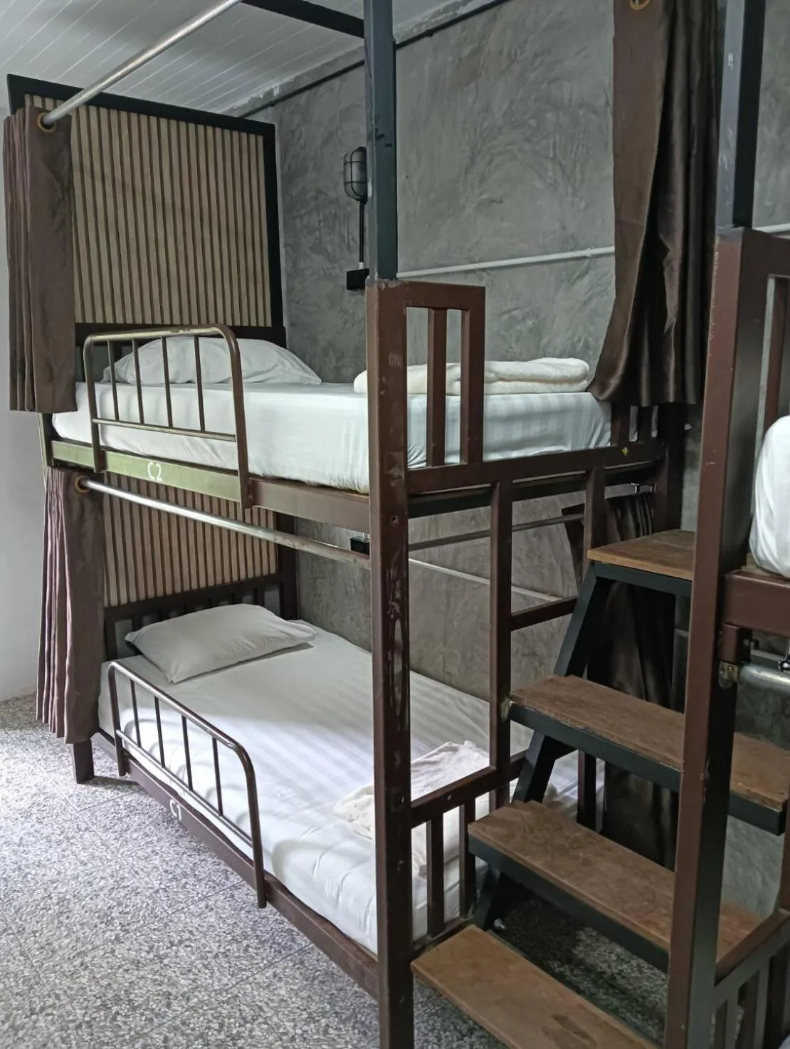 Bed in White Jail at Koh Tao Hostel