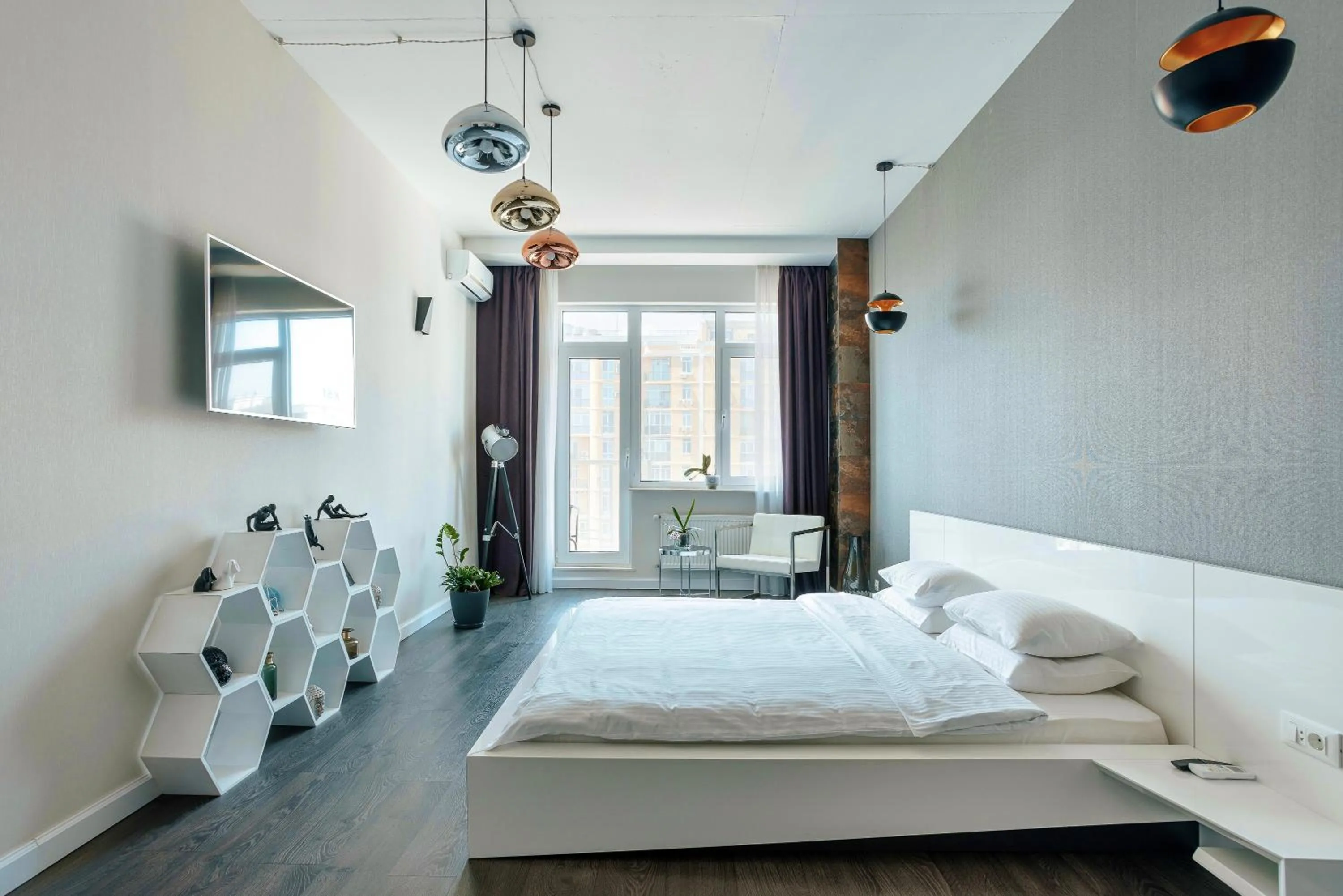 Bedroom, Bed in Odessa Pearl Apart Arcadia