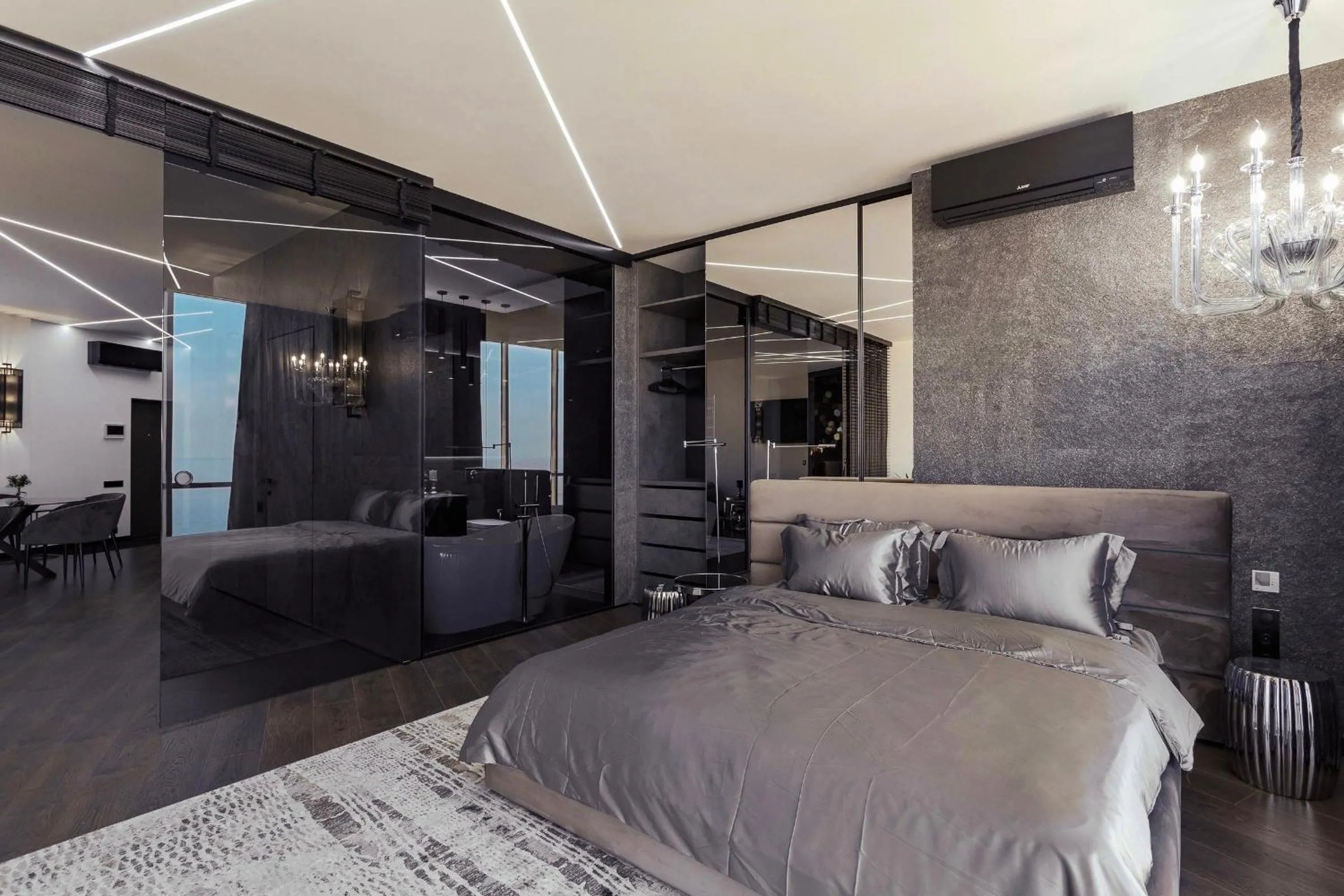 Bedroom, Bed in Odessa Pearl Apart Arcadia