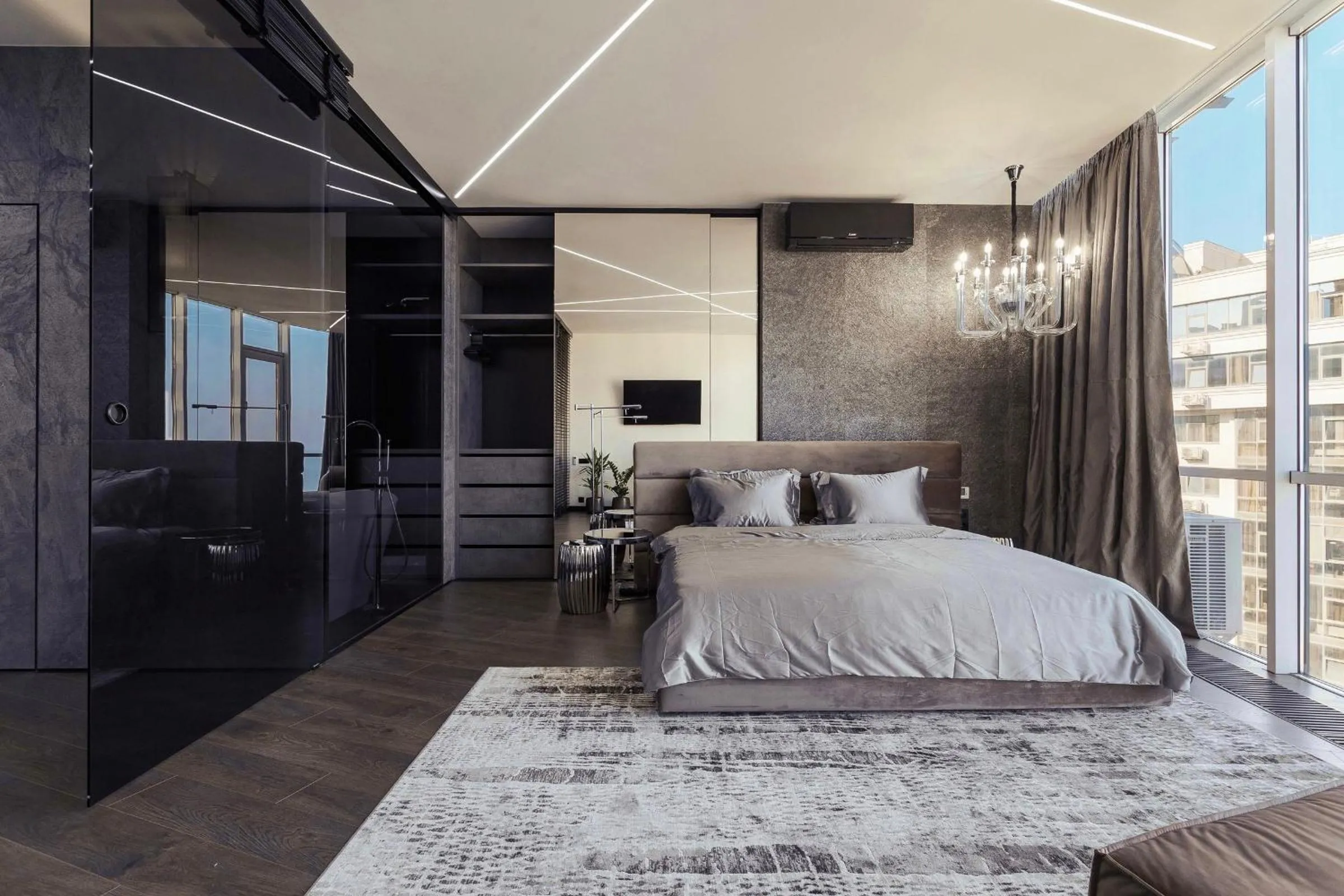 Bedroom, Bed in Odessa Pearl Apart Arcadia