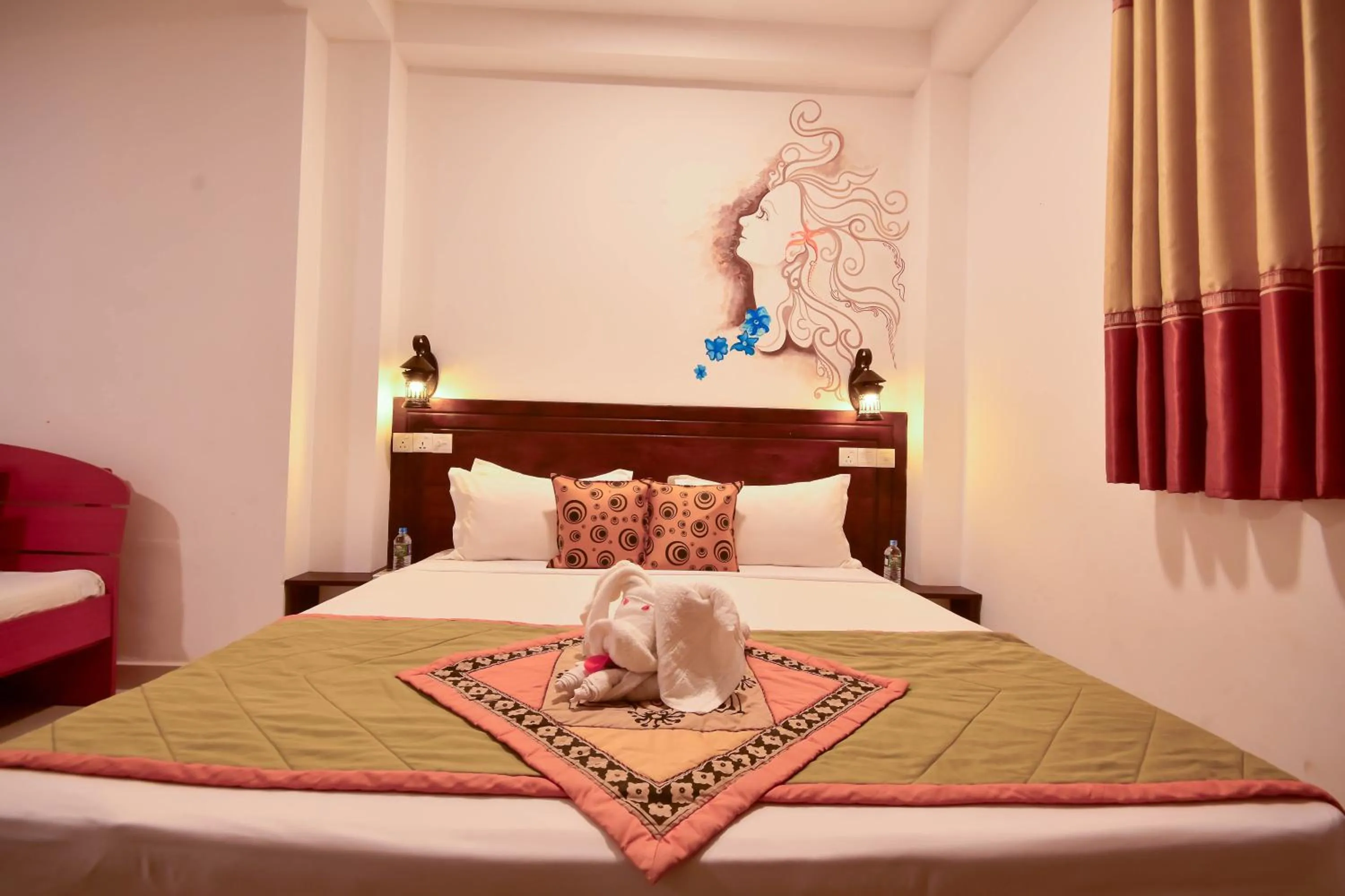 Photo of the whole room, Bed in Jungle Villa - Induruwa