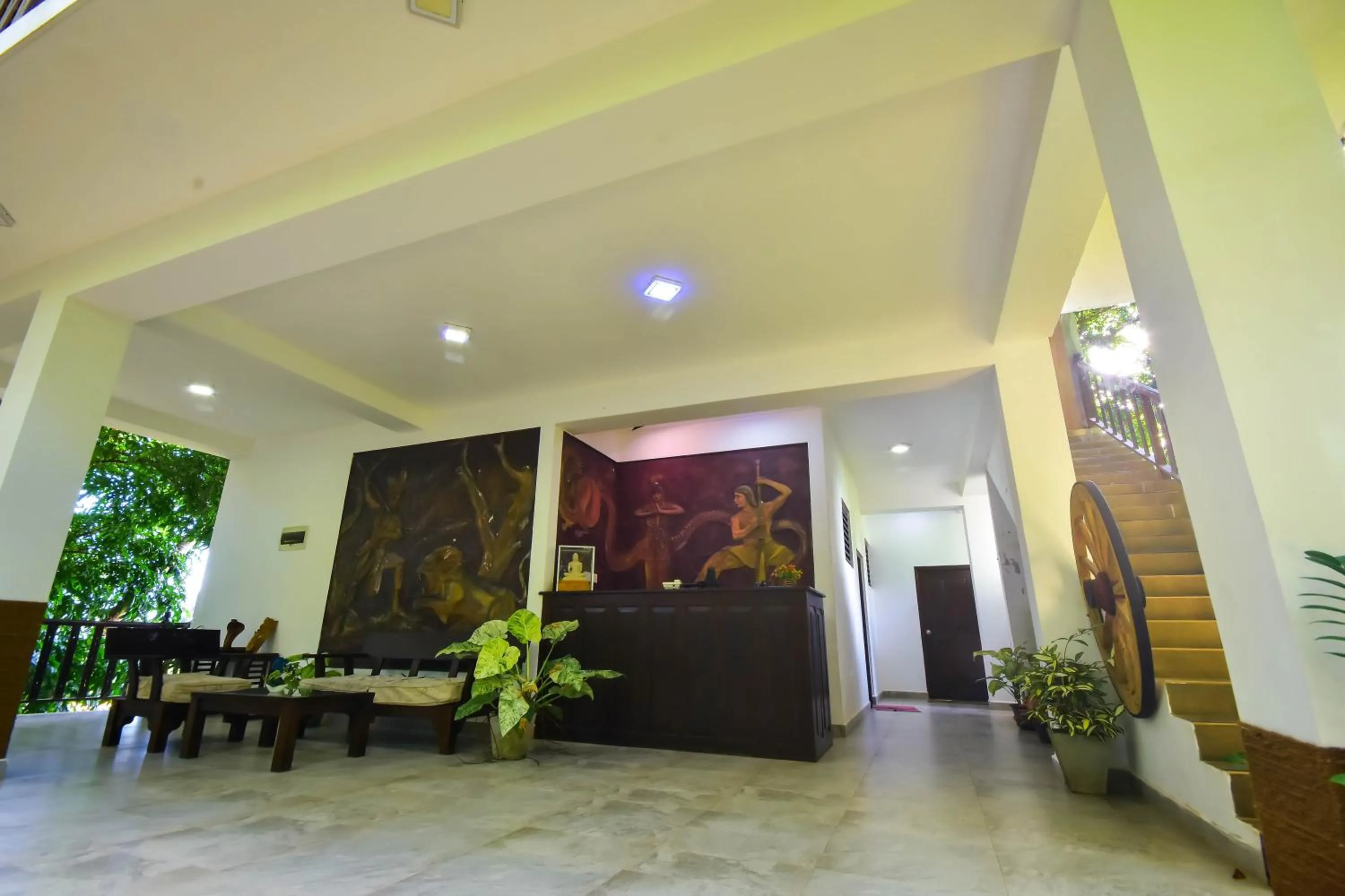 Lobby or reception in Jungle Villa - Induruwa
