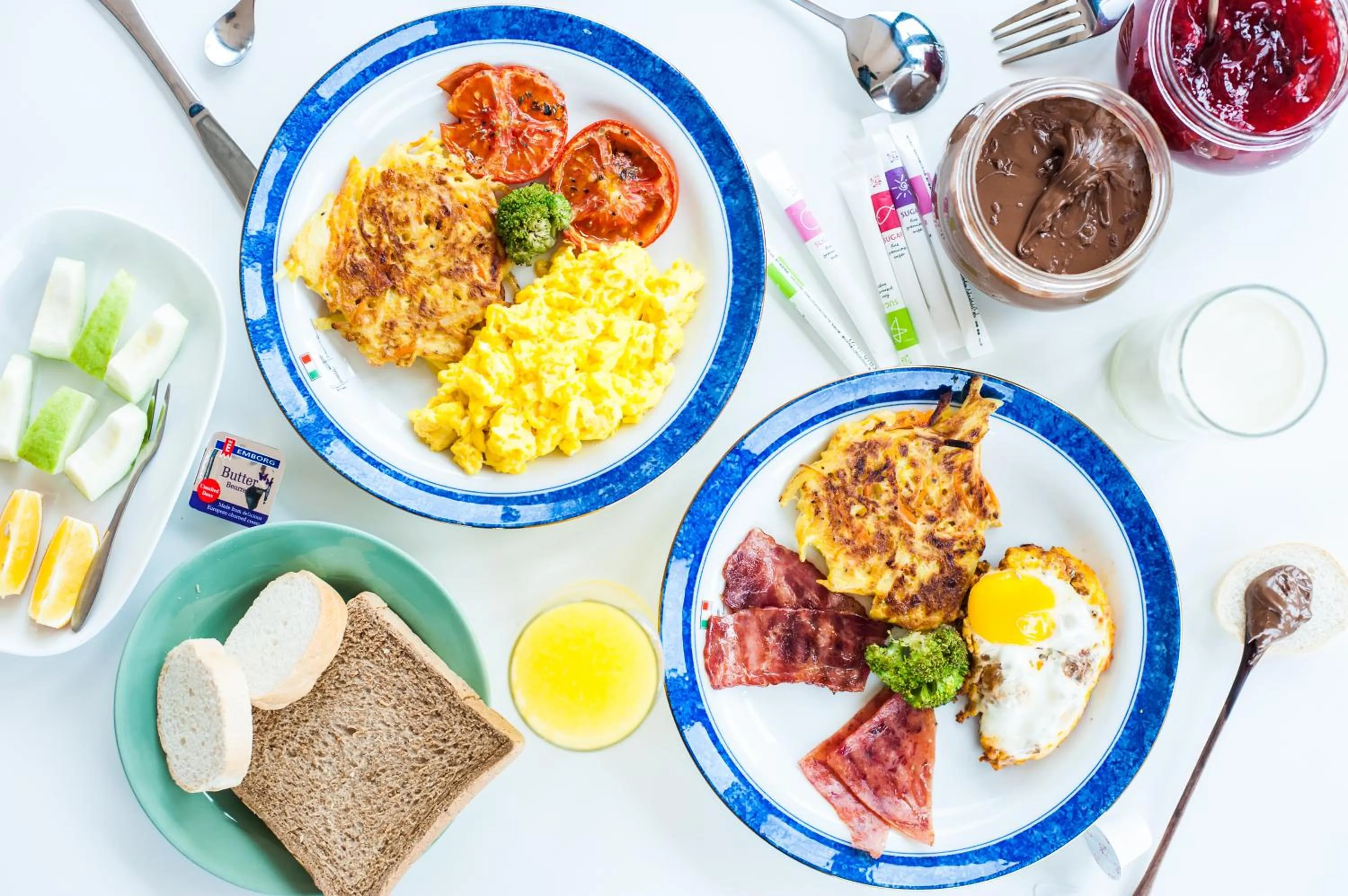 American breakfast in Dreamer Boutique Hotel