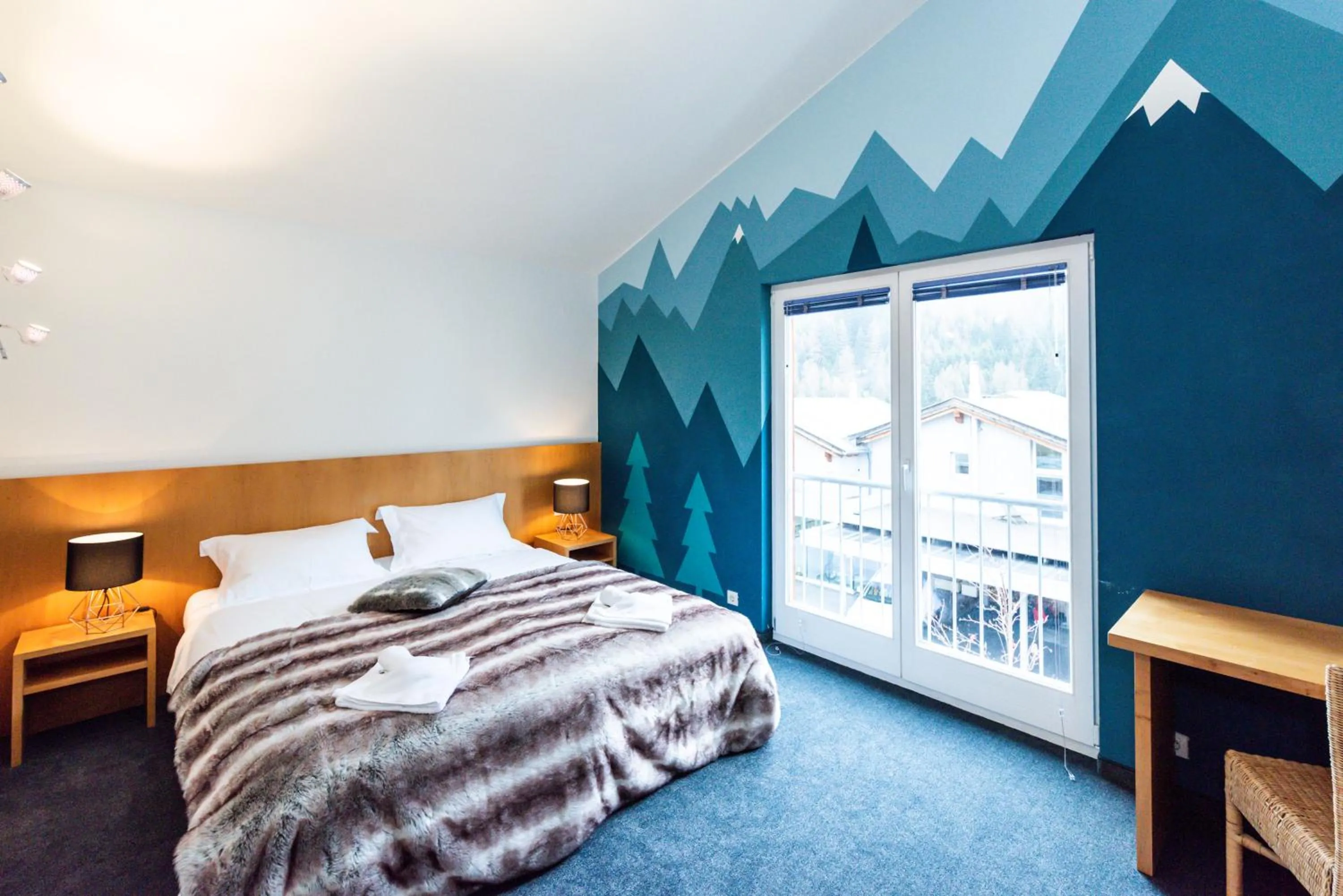 Bedroom, Bed in Ibex Lodge
