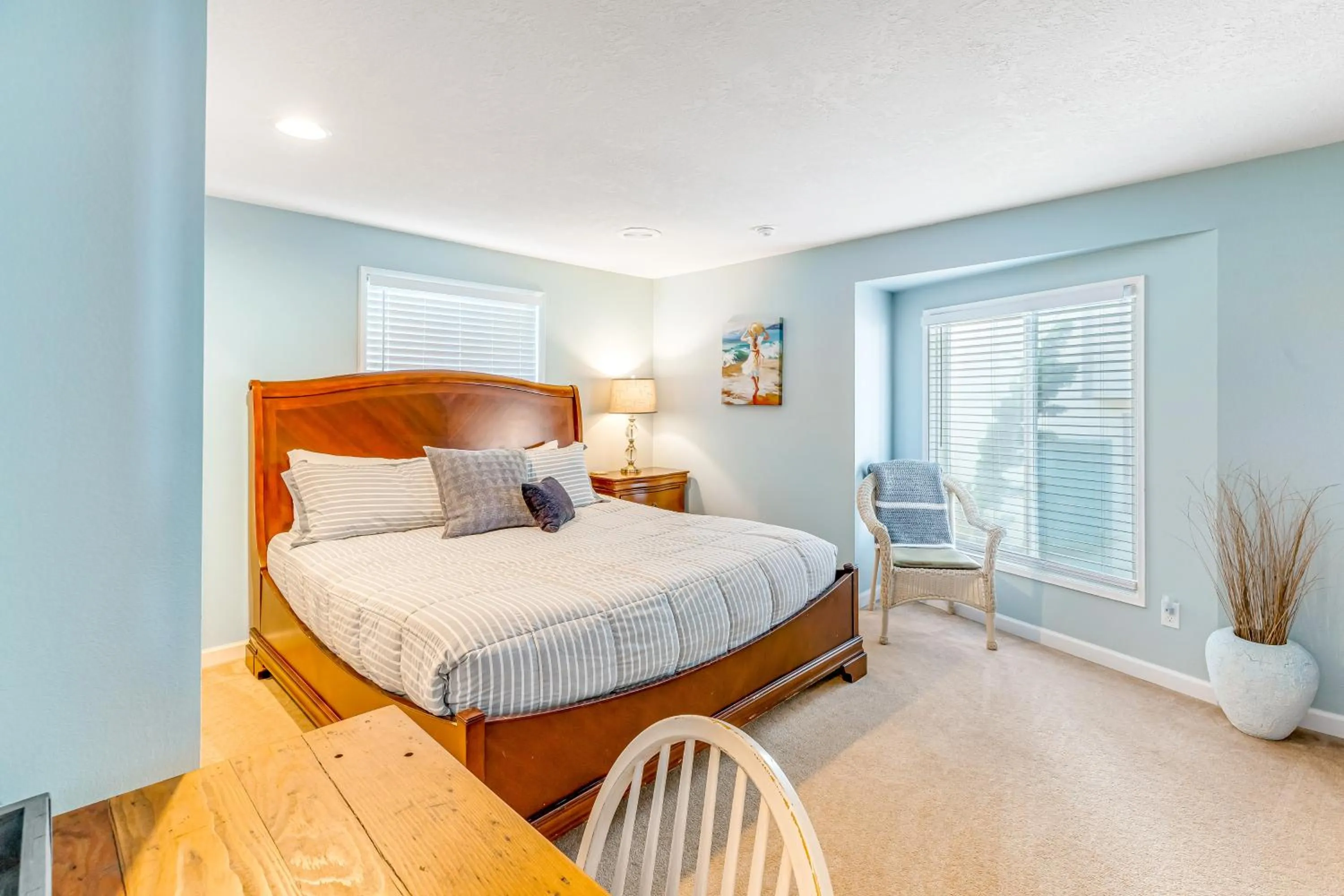Bed in The Boat House Retreat
