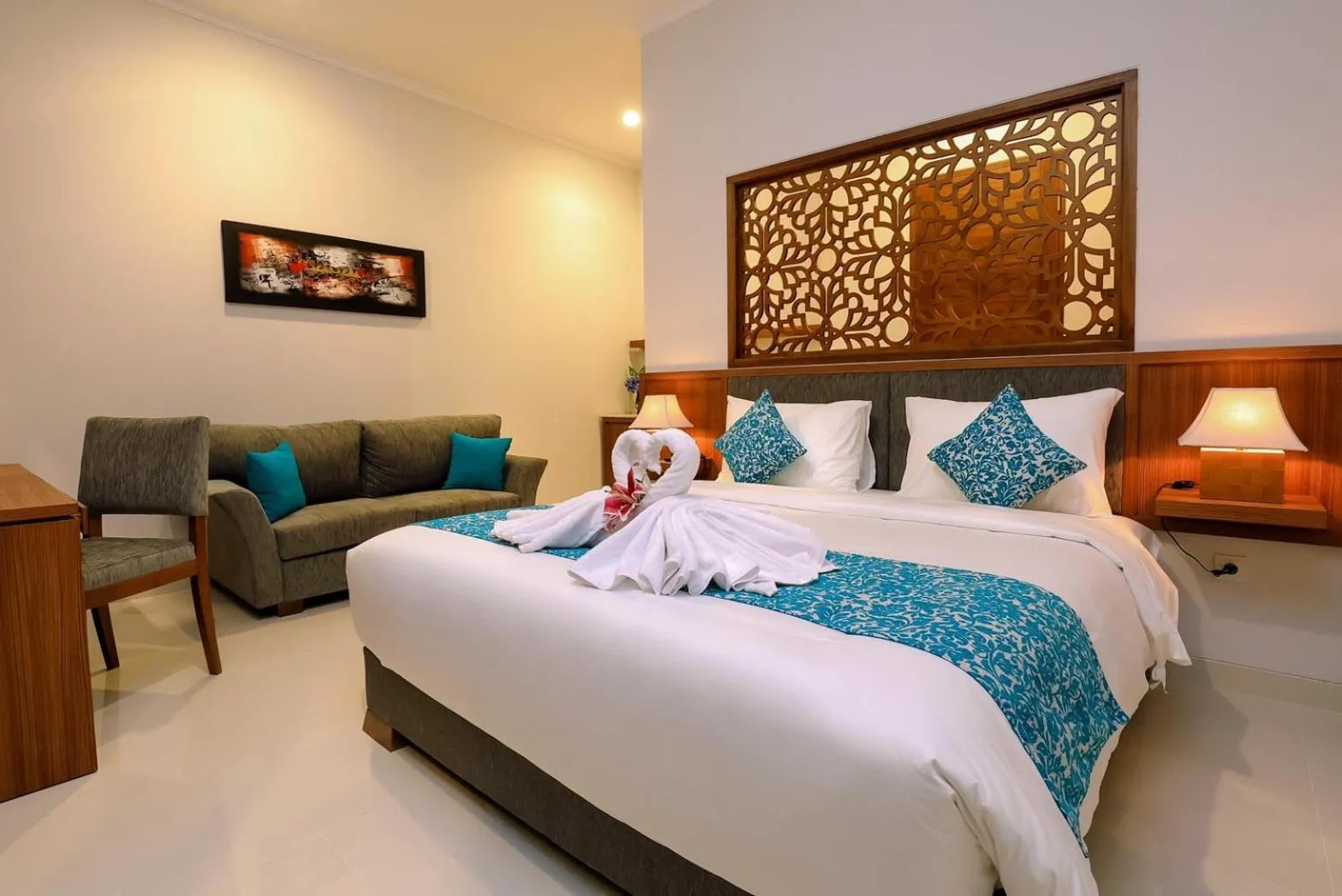 Bed in Mahana Living