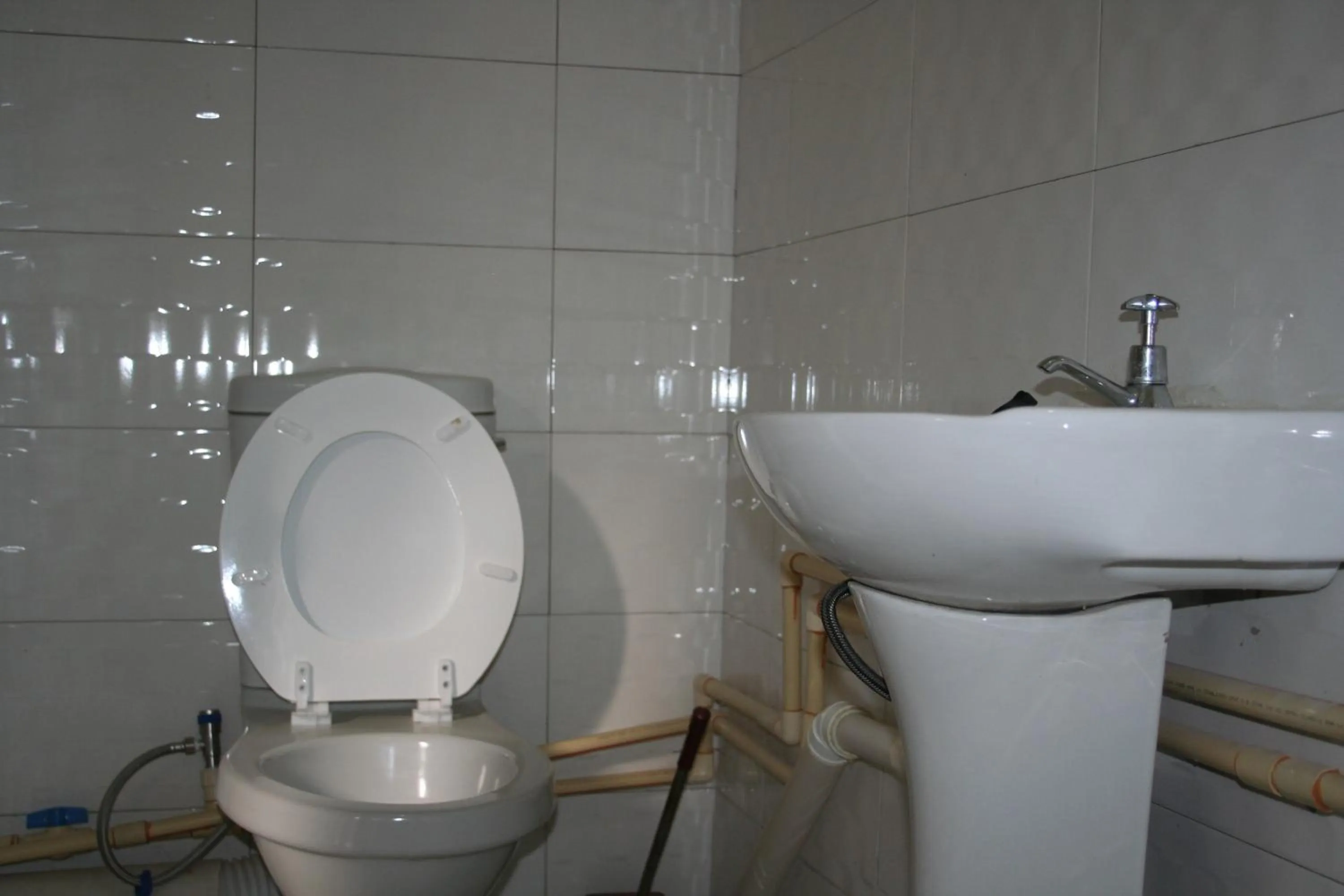 Toilet in Honeybed Lodge