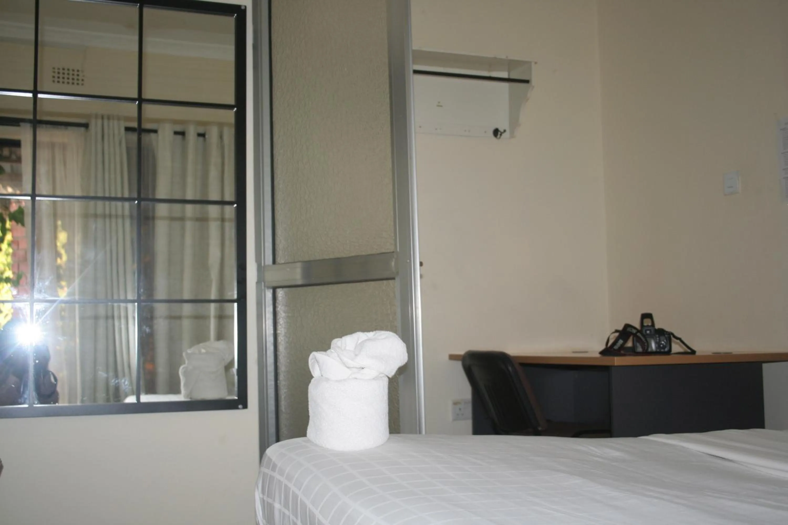 Bed in Honeybed Lodge