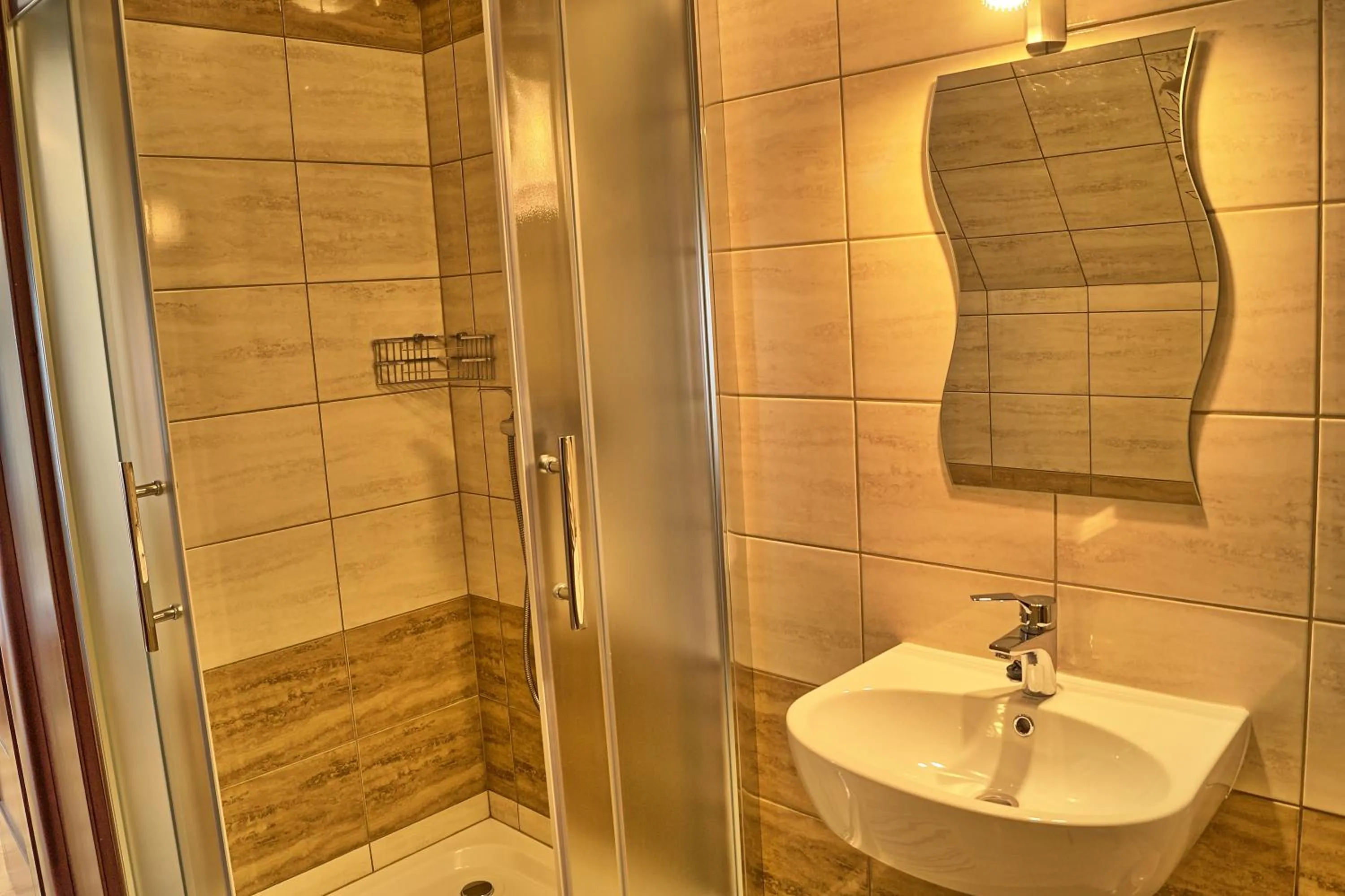 Bathroom in Pokoje u Borzana