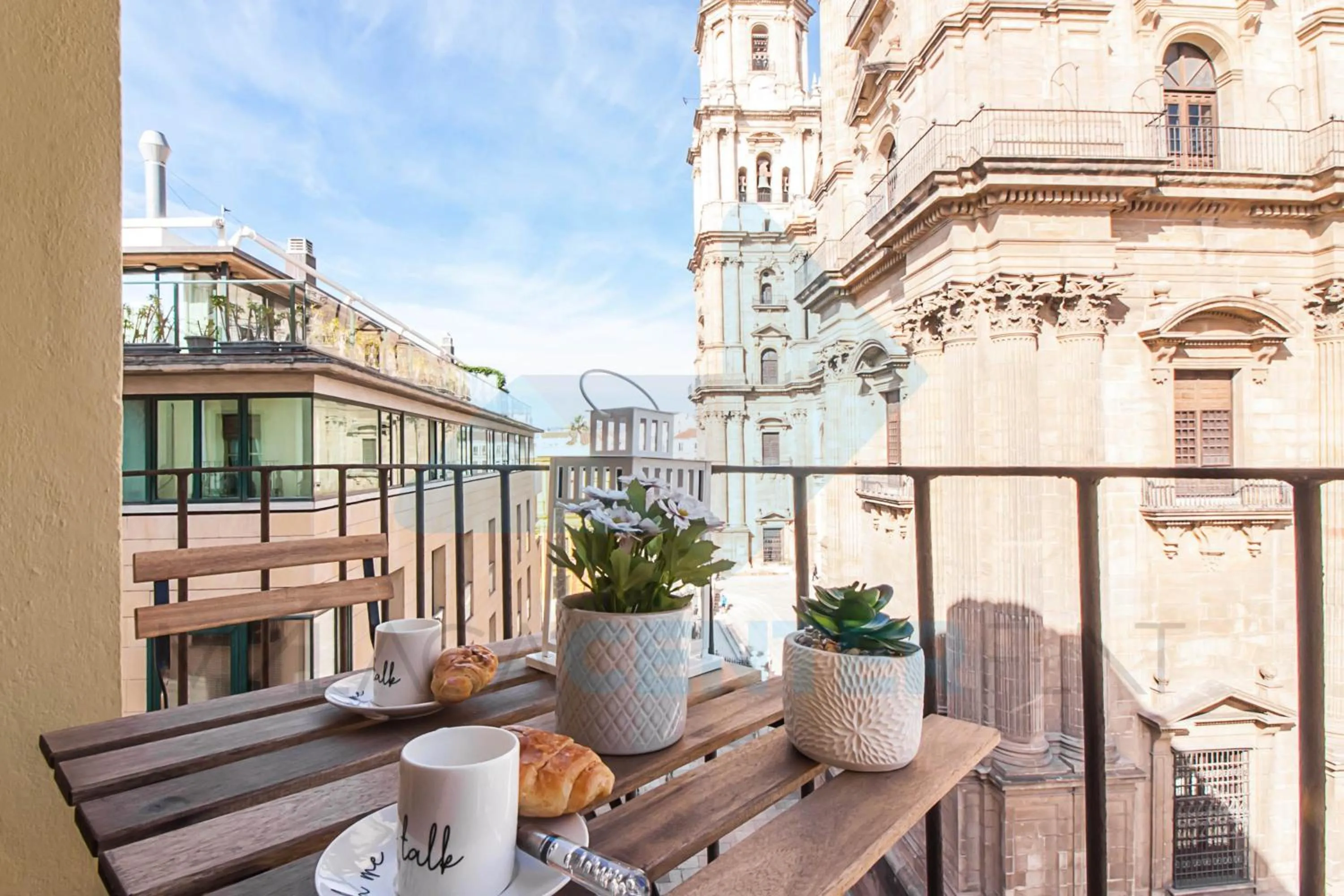 Balcony/Terrace in Malaga Center Flat Cathedral