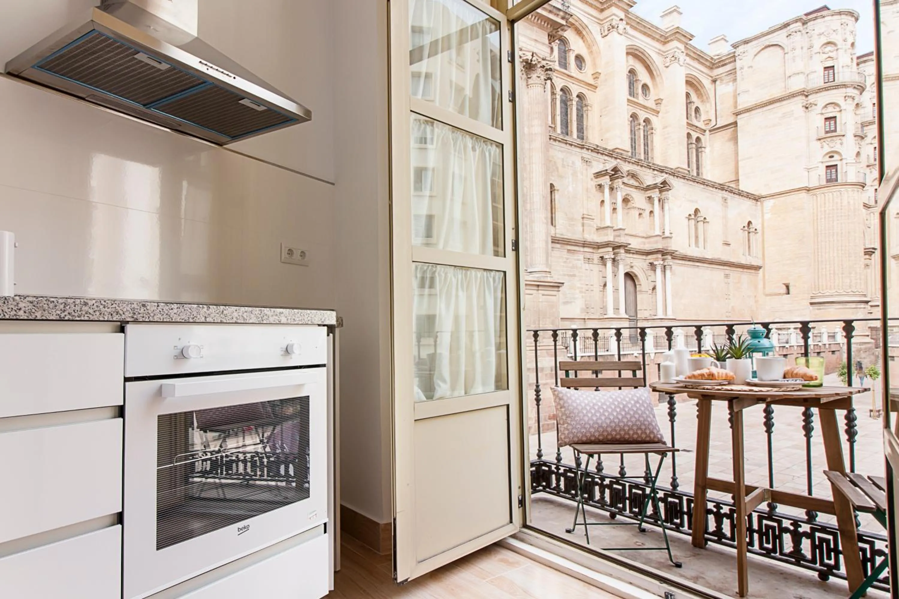 Balcony/Terrace in Malaga Center Flat Cathedral