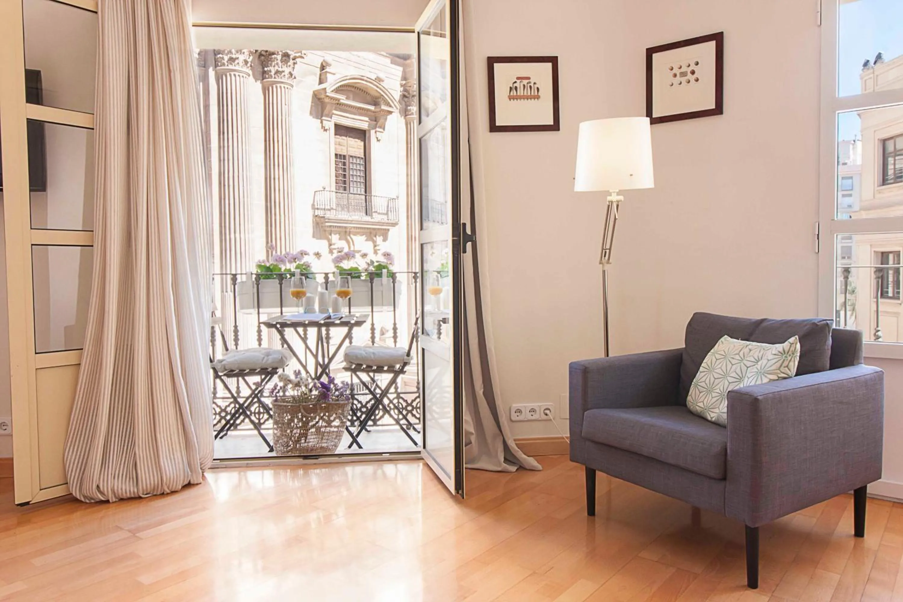 Balcony/Terrace in Malaga Center Flat Cathedral
