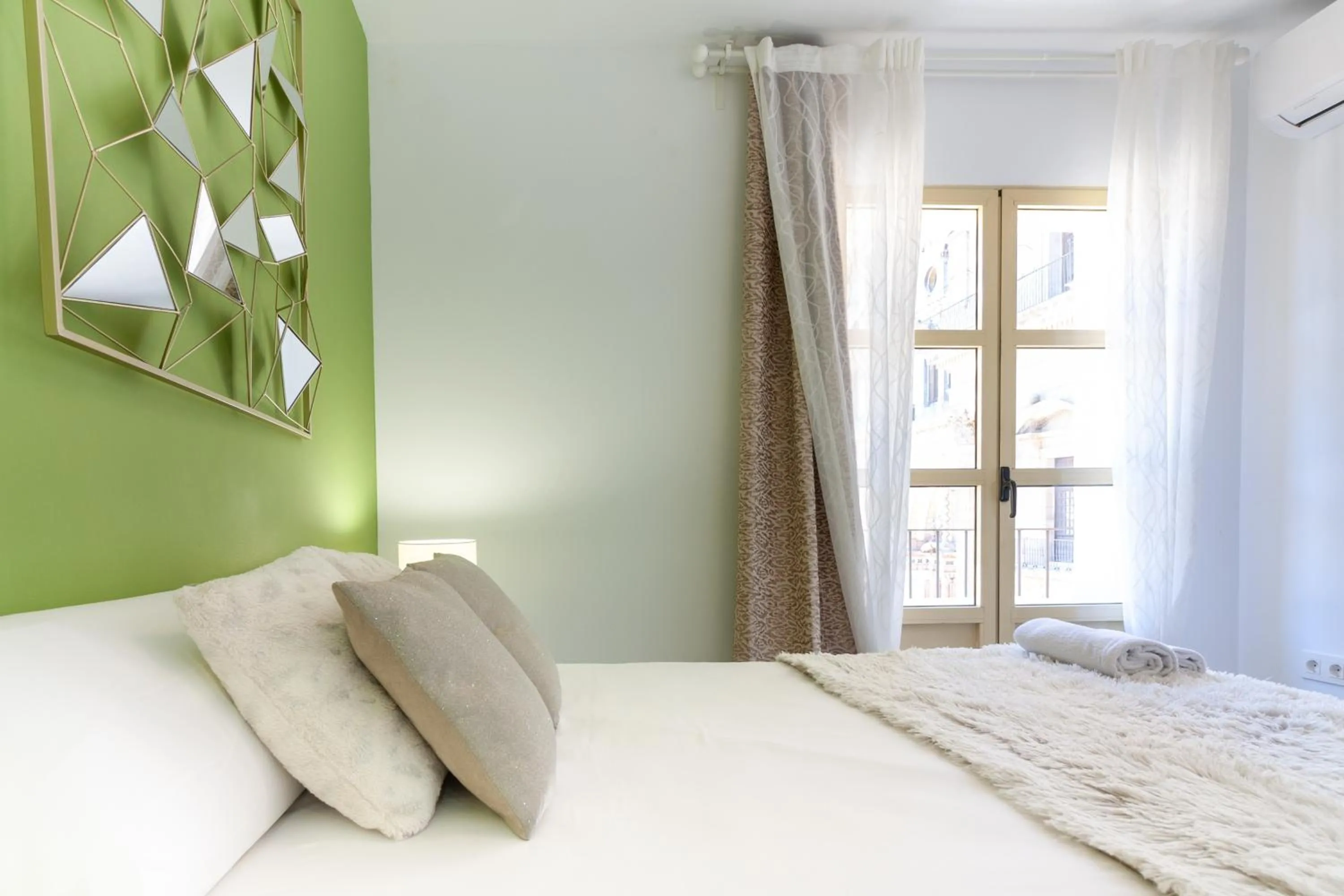 Bed in Malaga Center Flat Cathedral
