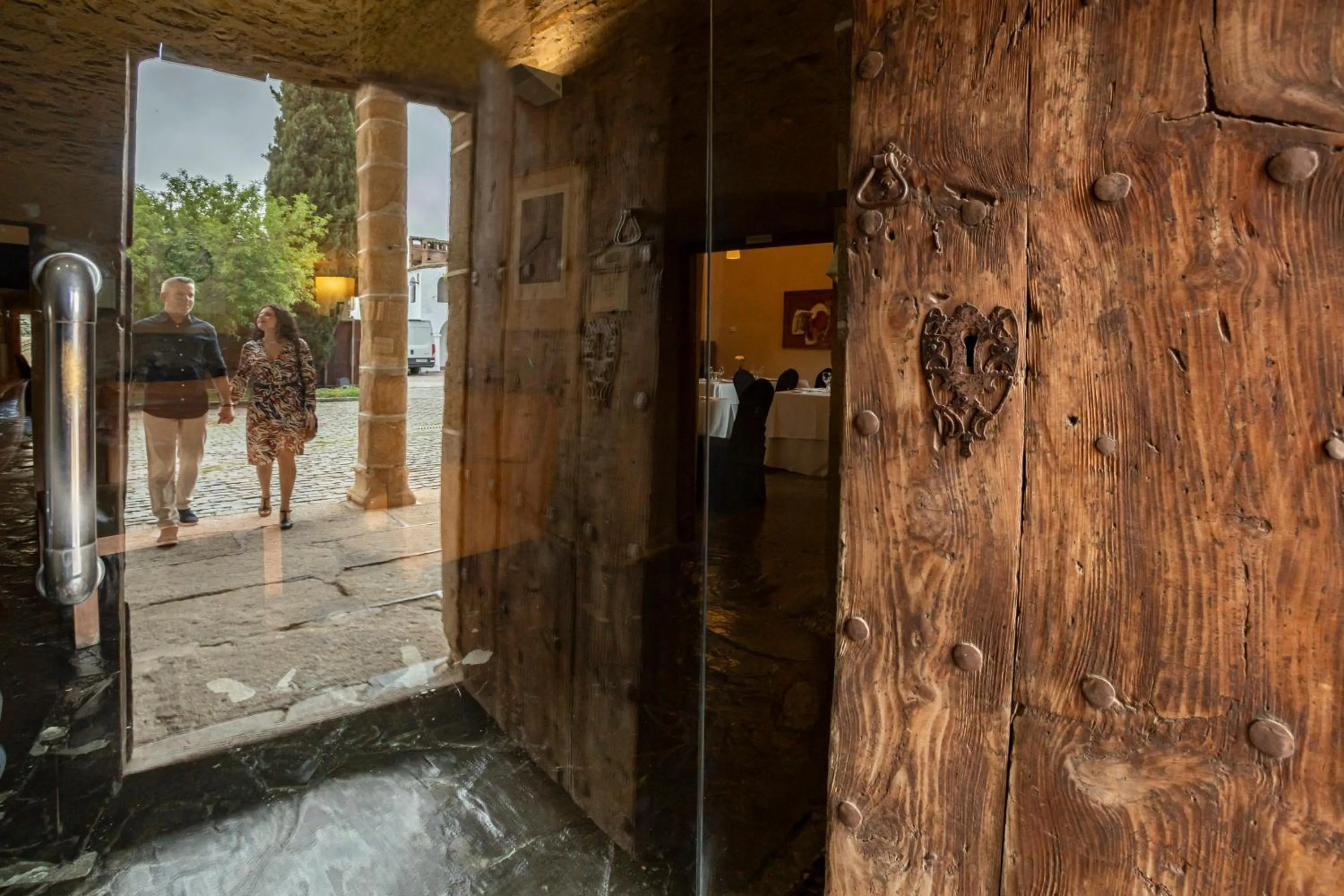 Lobby or reception in Hotel Puente de Alconétar