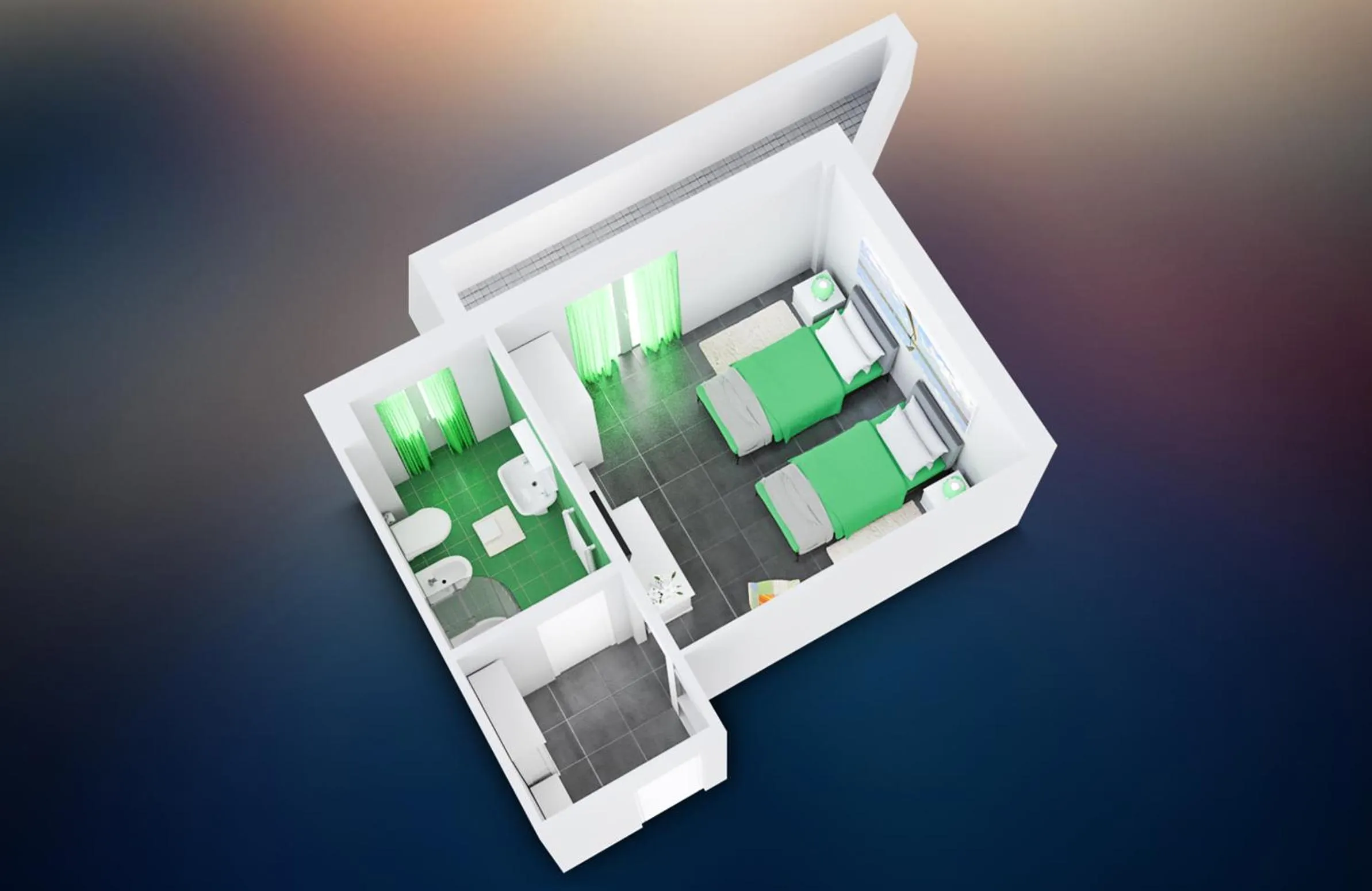 Photo of the whole room in B&B L’Angolino