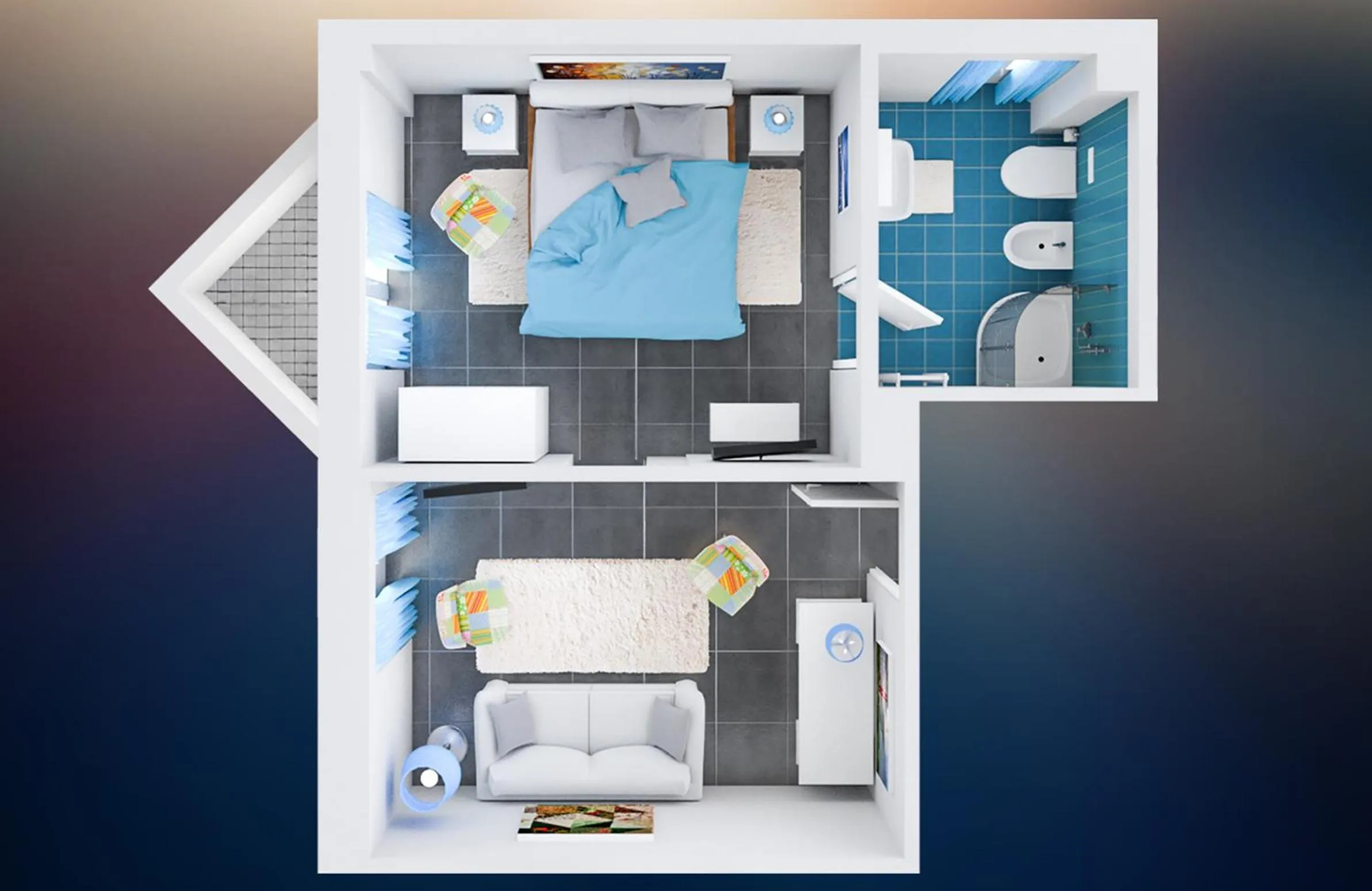 Photo of the whole room in B&B L’Angolino