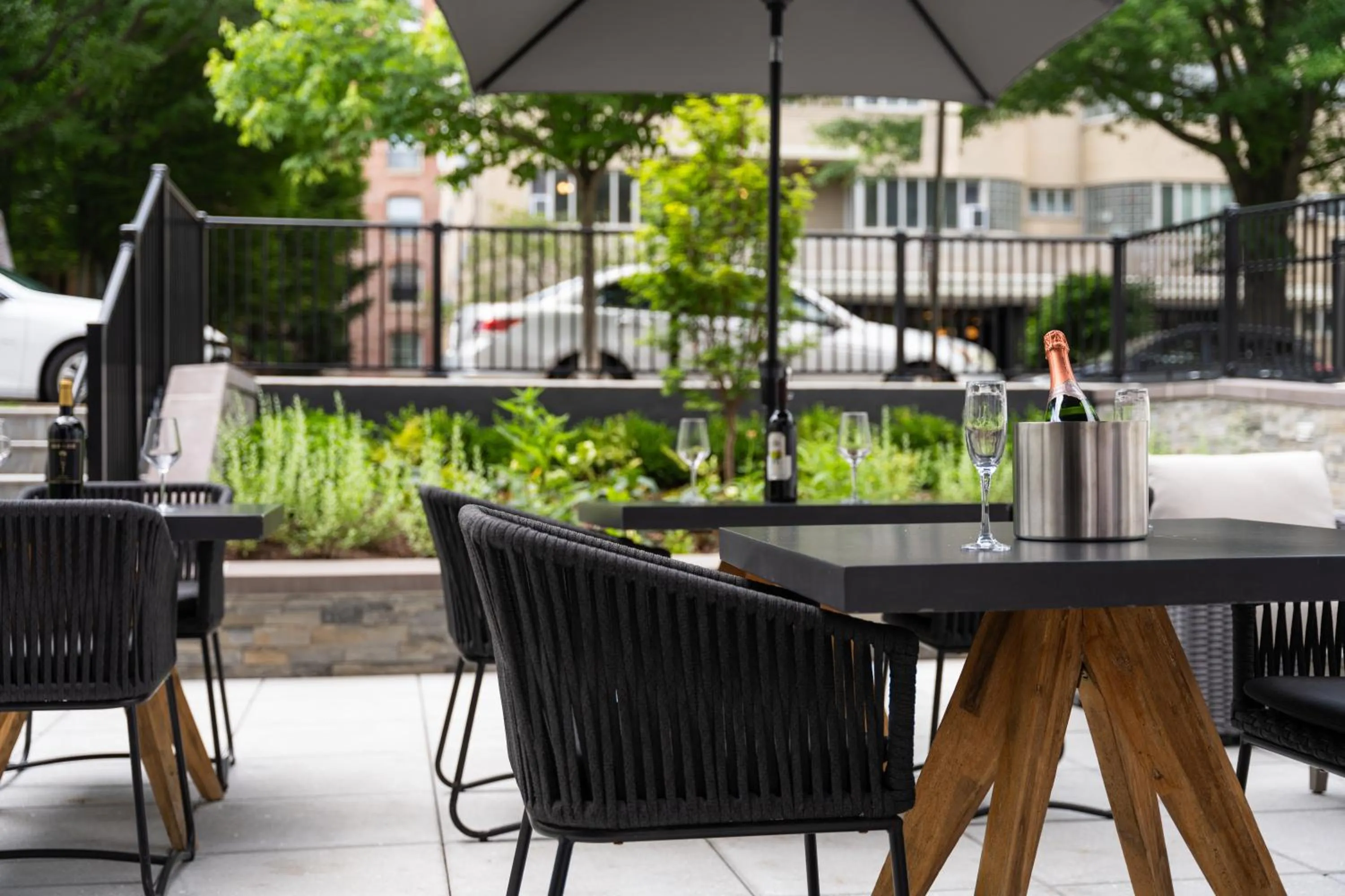 Patio in The Normandy Hotel
