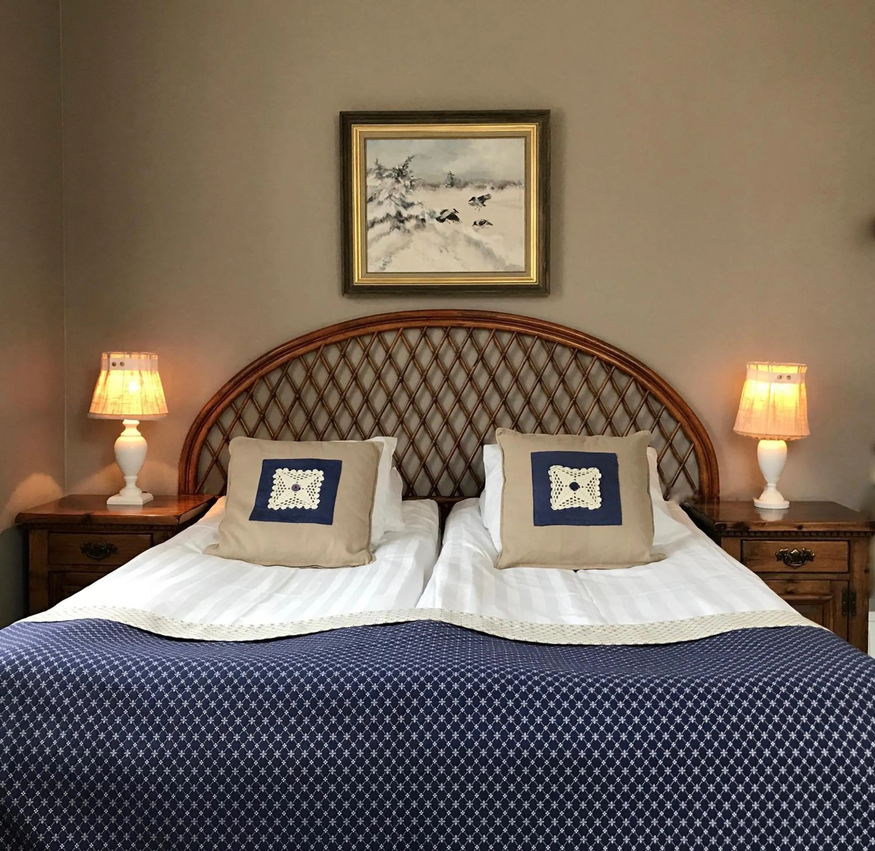 Bed in Hotell Viking