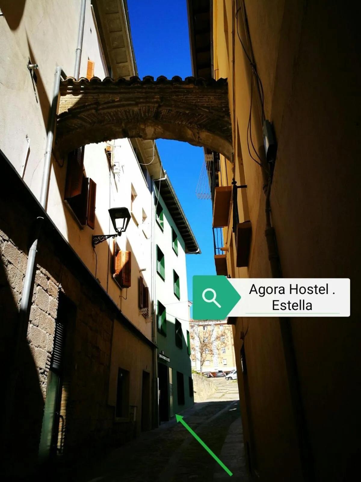 Facade/entrance in Agora Hostel