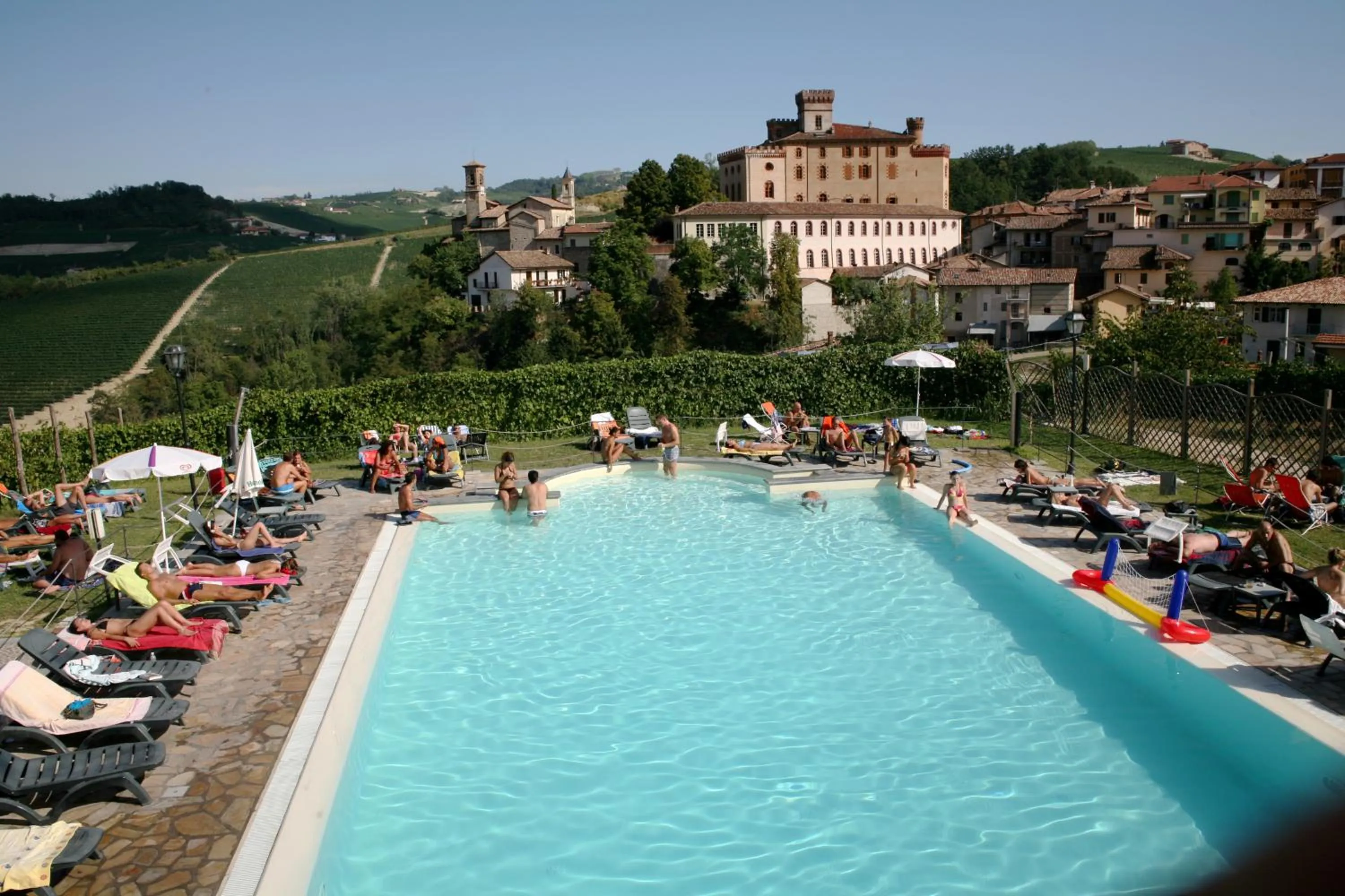 Pool view in Hotel Barolo