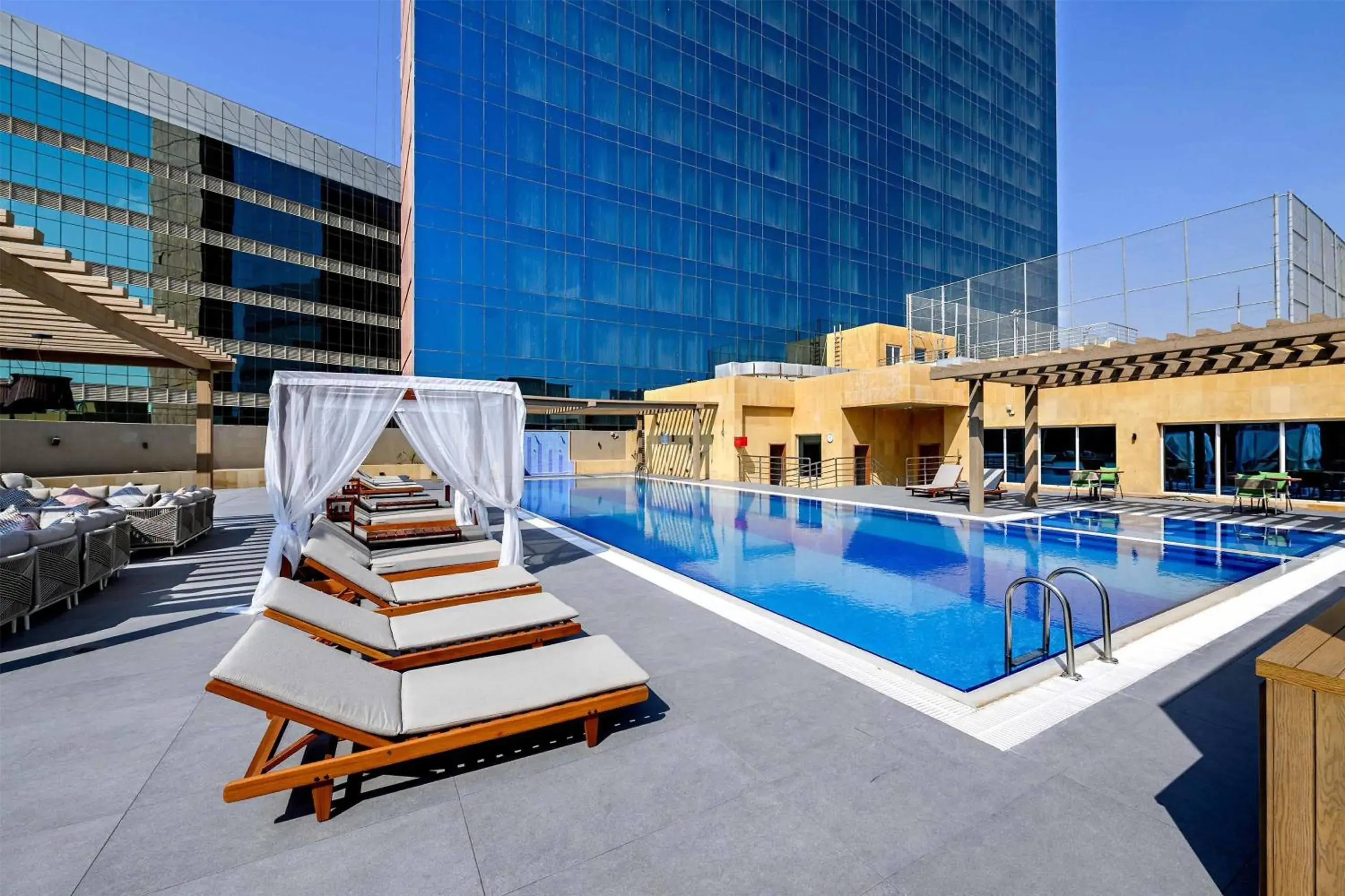 Pool view in DoubleTree by Hilton Jeddah - Alandalus Mall Pool view in DoubleTree by Hilton Jeddah - Alandalus Mall