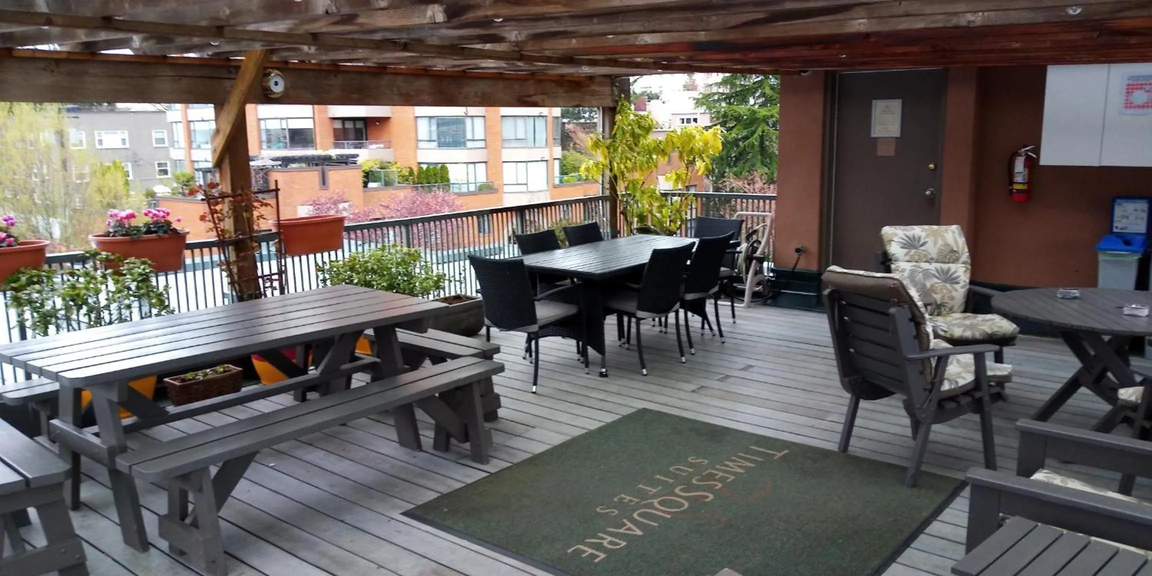 Balcony/Terrace in Times Square Suites Hotel