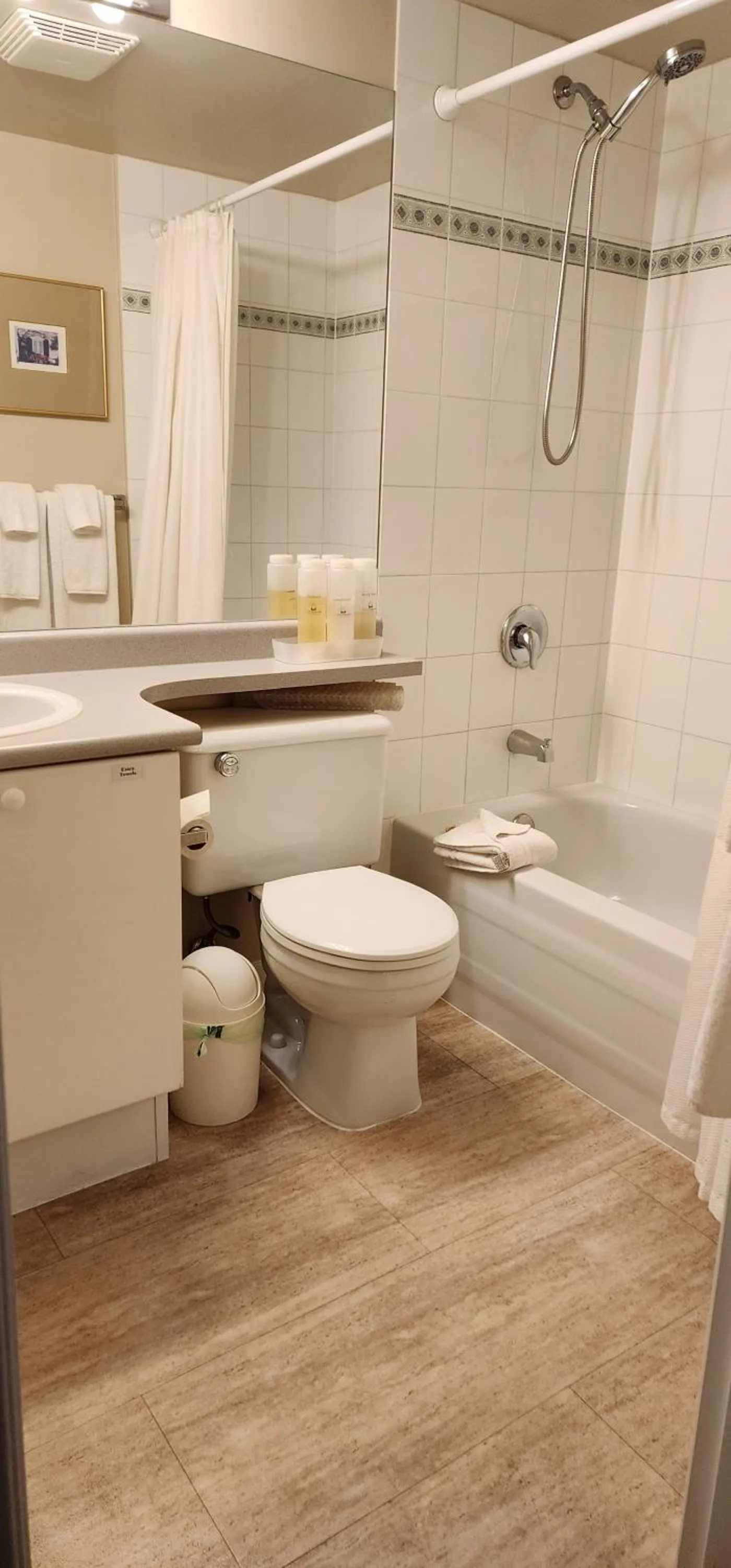 Shower in Times Square Suites Hotel