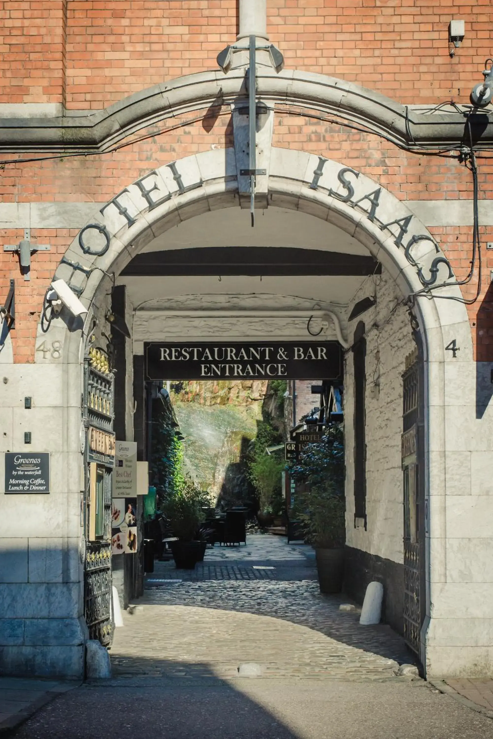 Facade/entrance in Hotel Isaacs Cork City Facade/entrance in Hotel Isaacs Cork City