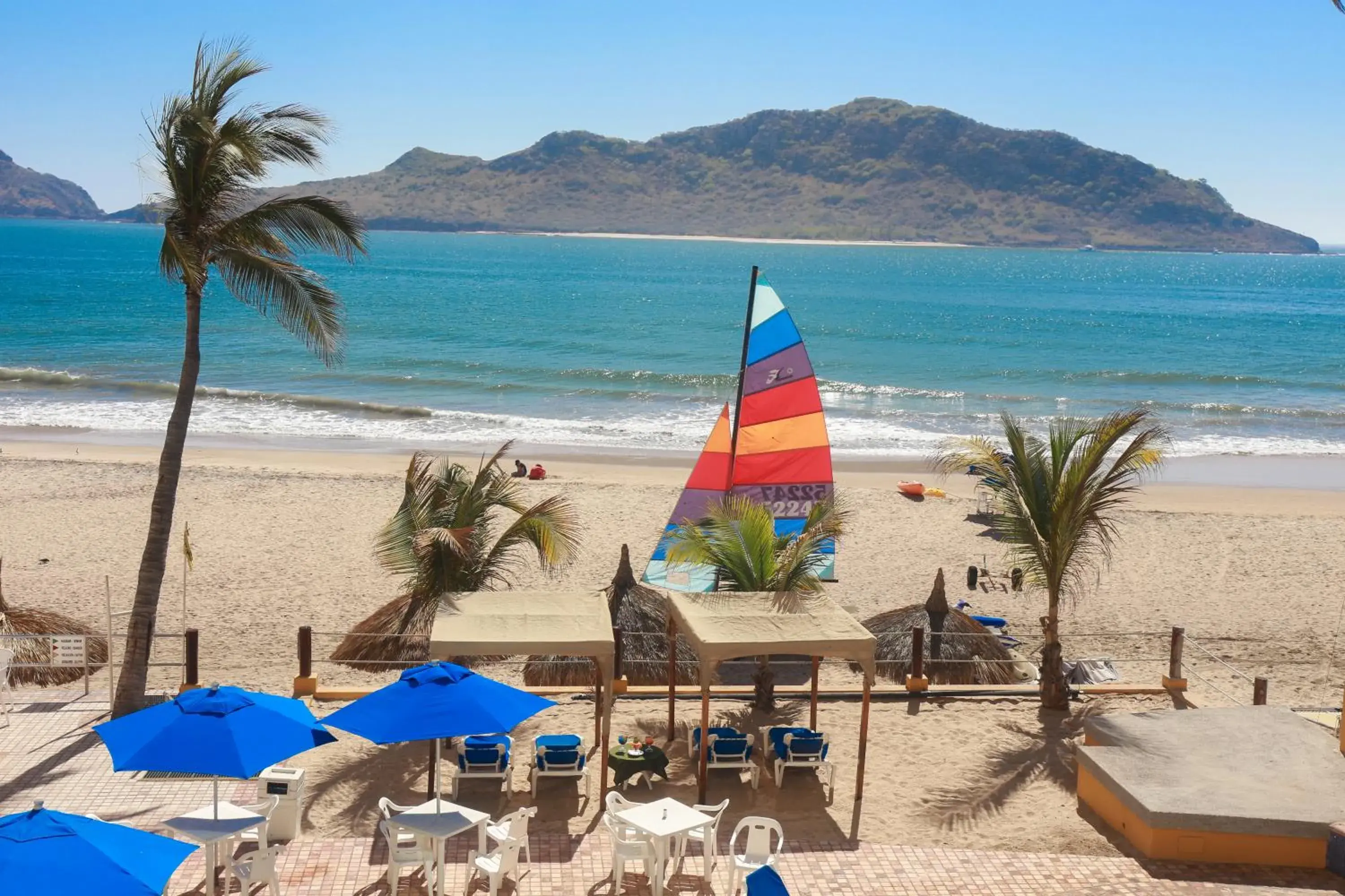 Property building in Las Flores Beach Resort Property building in Las Flores Beach Resort