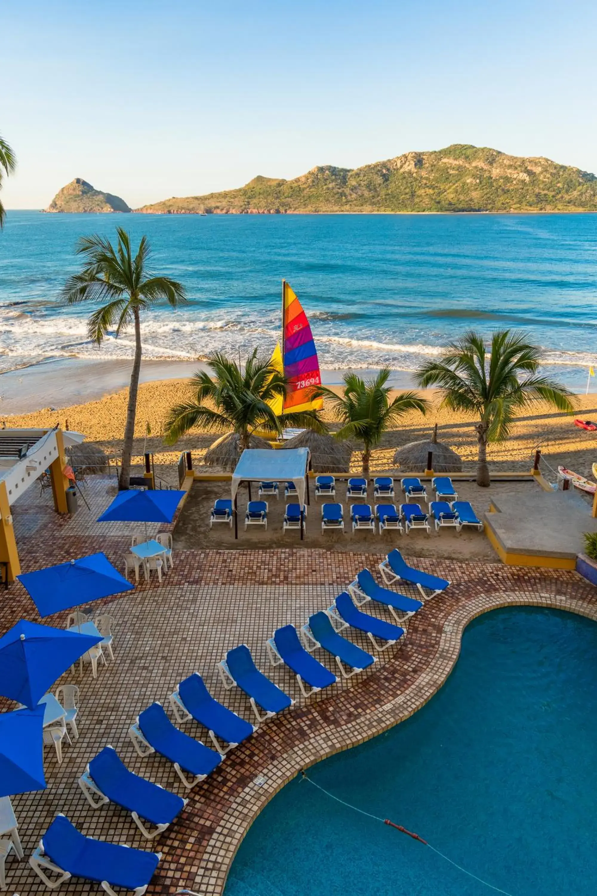 Sea view in Las Flores Beach Resort Sea view in Las Flores Beach Resort