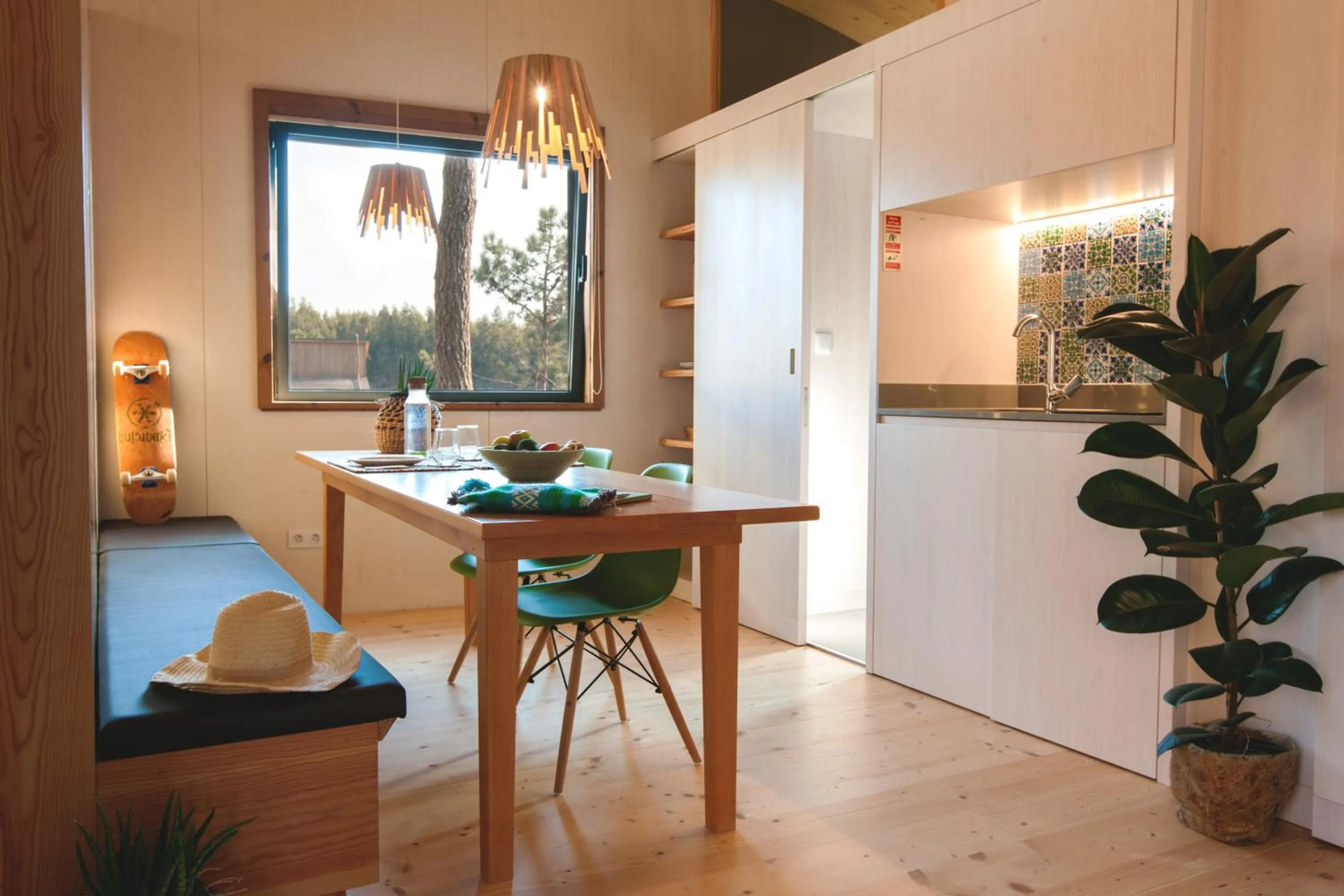 Dining area in Bukubaki Eco Surf