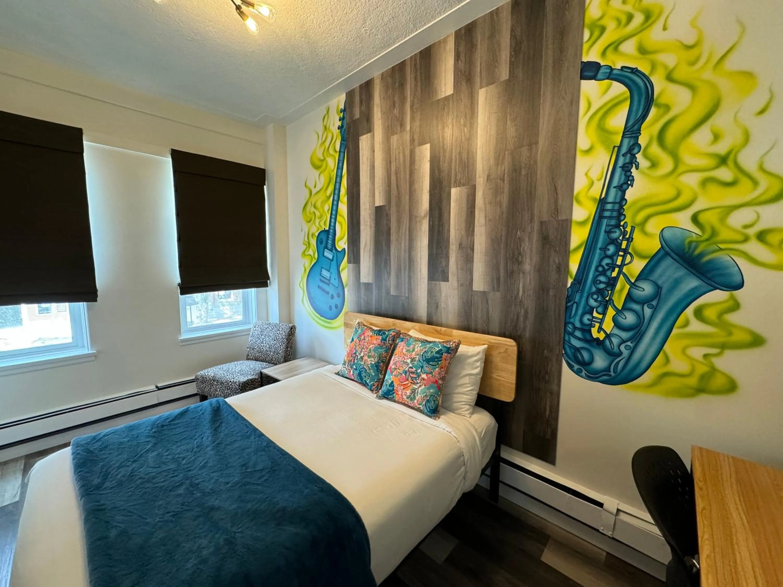 Decorative detail, Bed in Commercial Hotel