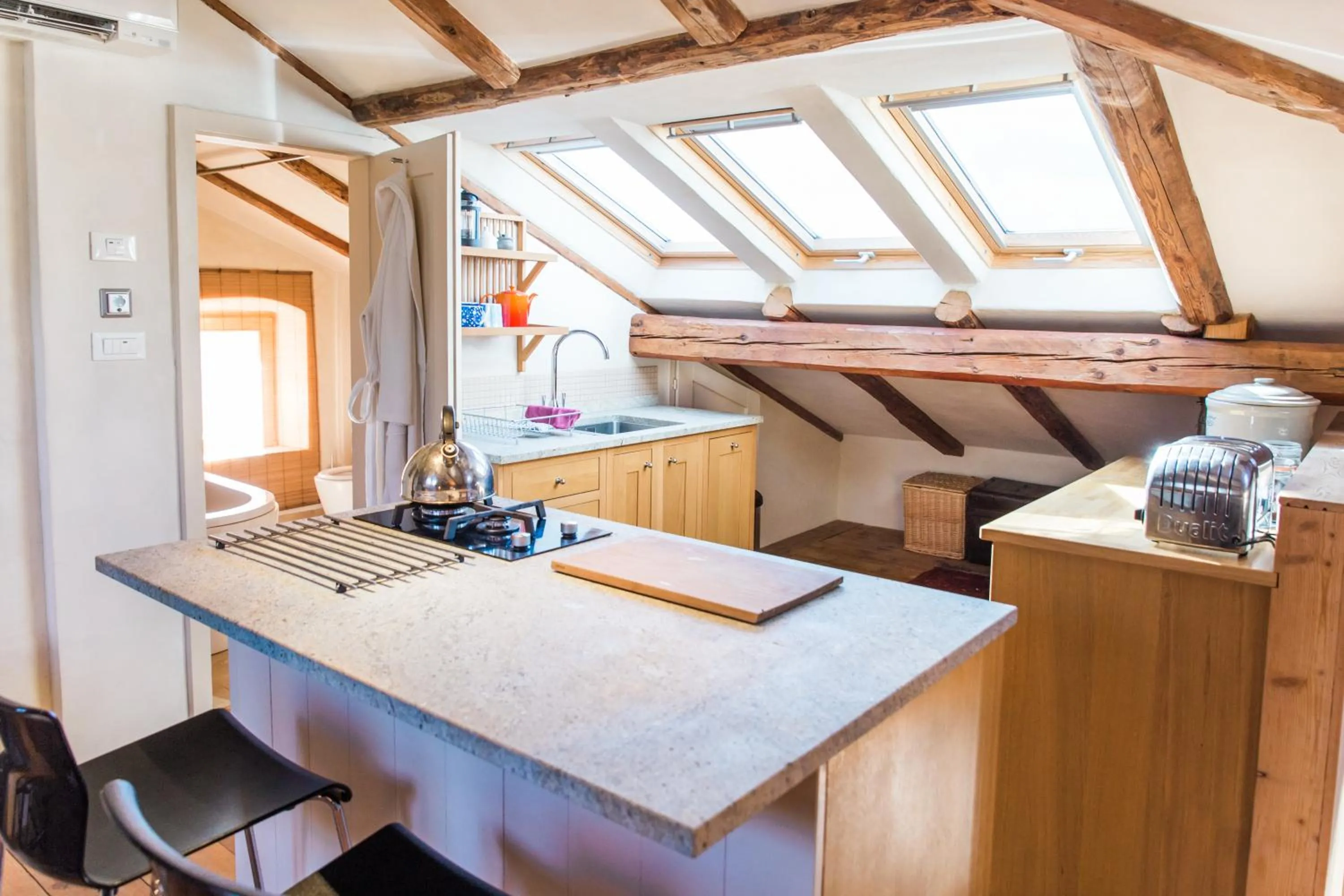 kitchen in Tolmin center apartments Townhouse & Loft