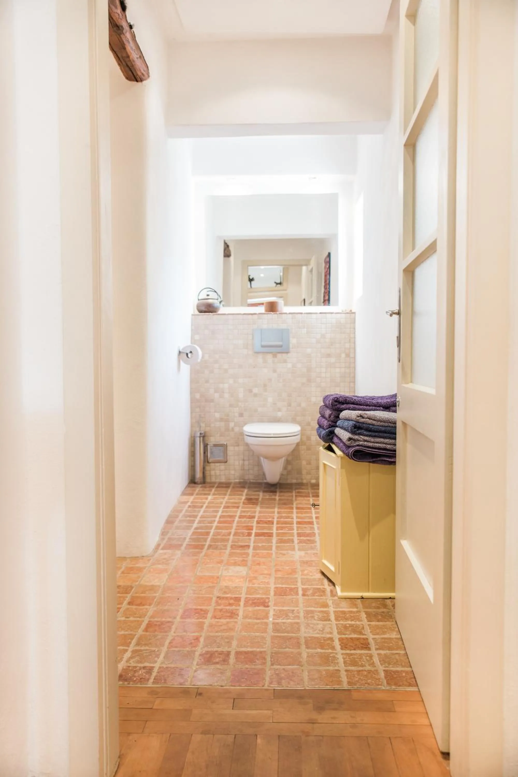 Bathroom in Tolmin center apartments Townhouse & Loft