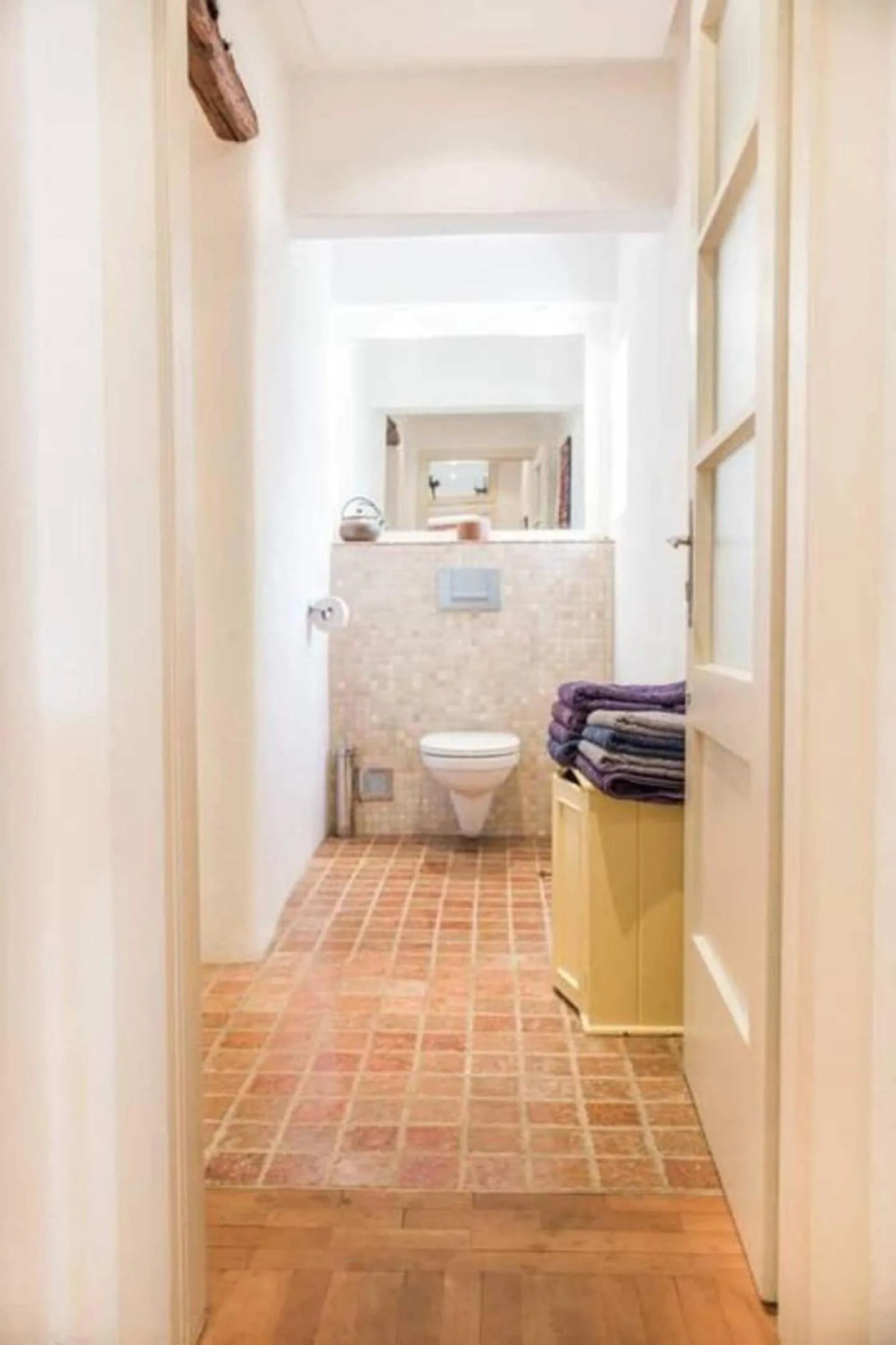 Bathroom in Tolmin center apartments Townhouse & Loft