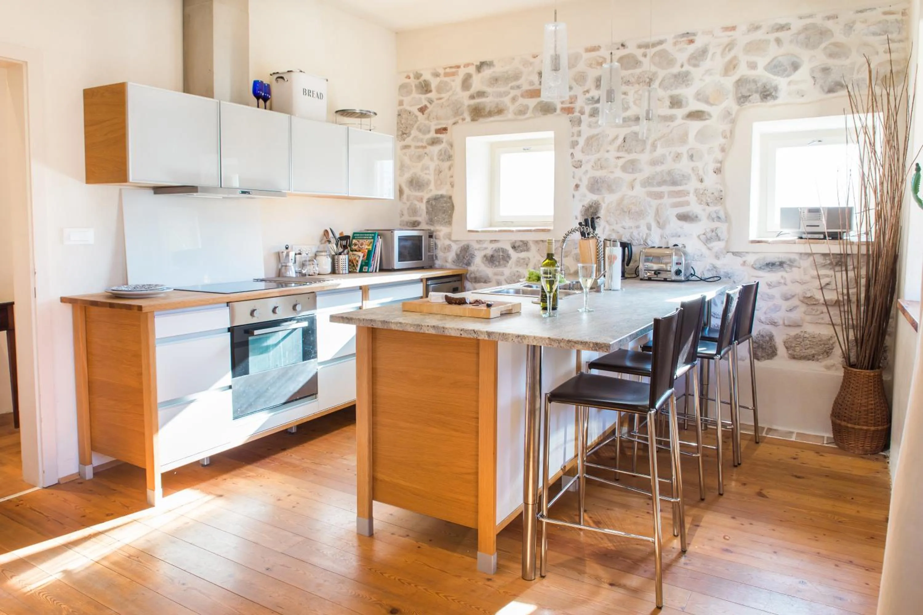 kitchen in Tolmin center apartments Townhouse & Loft