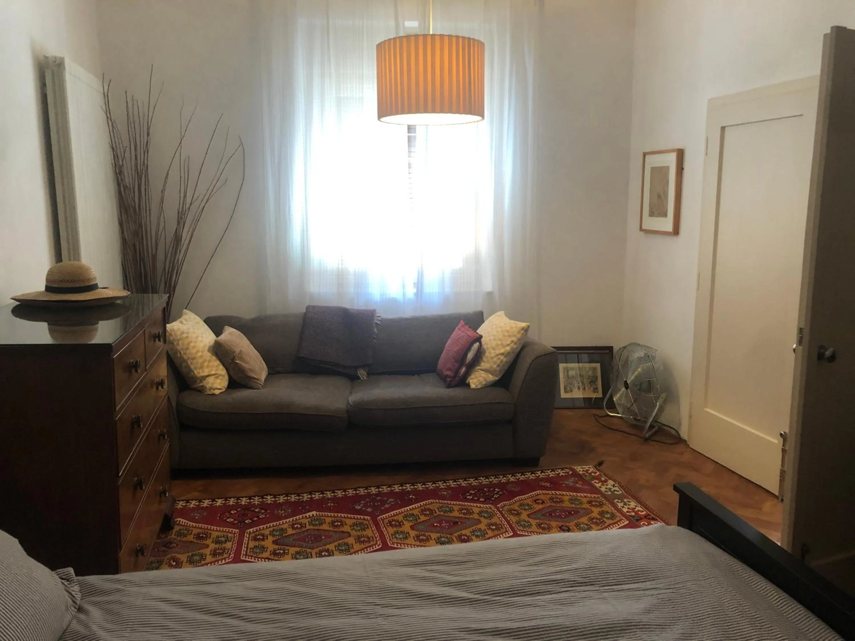 Living room, Bed in Tolmin center apartments Townhouse & Loft