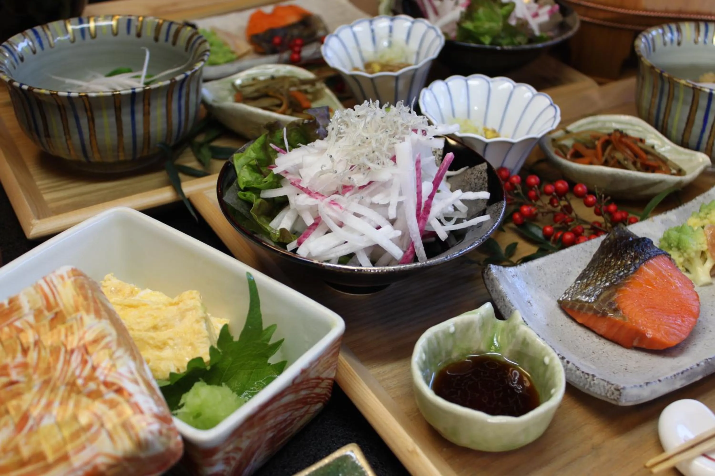 Asian breakfast in Hanaichi