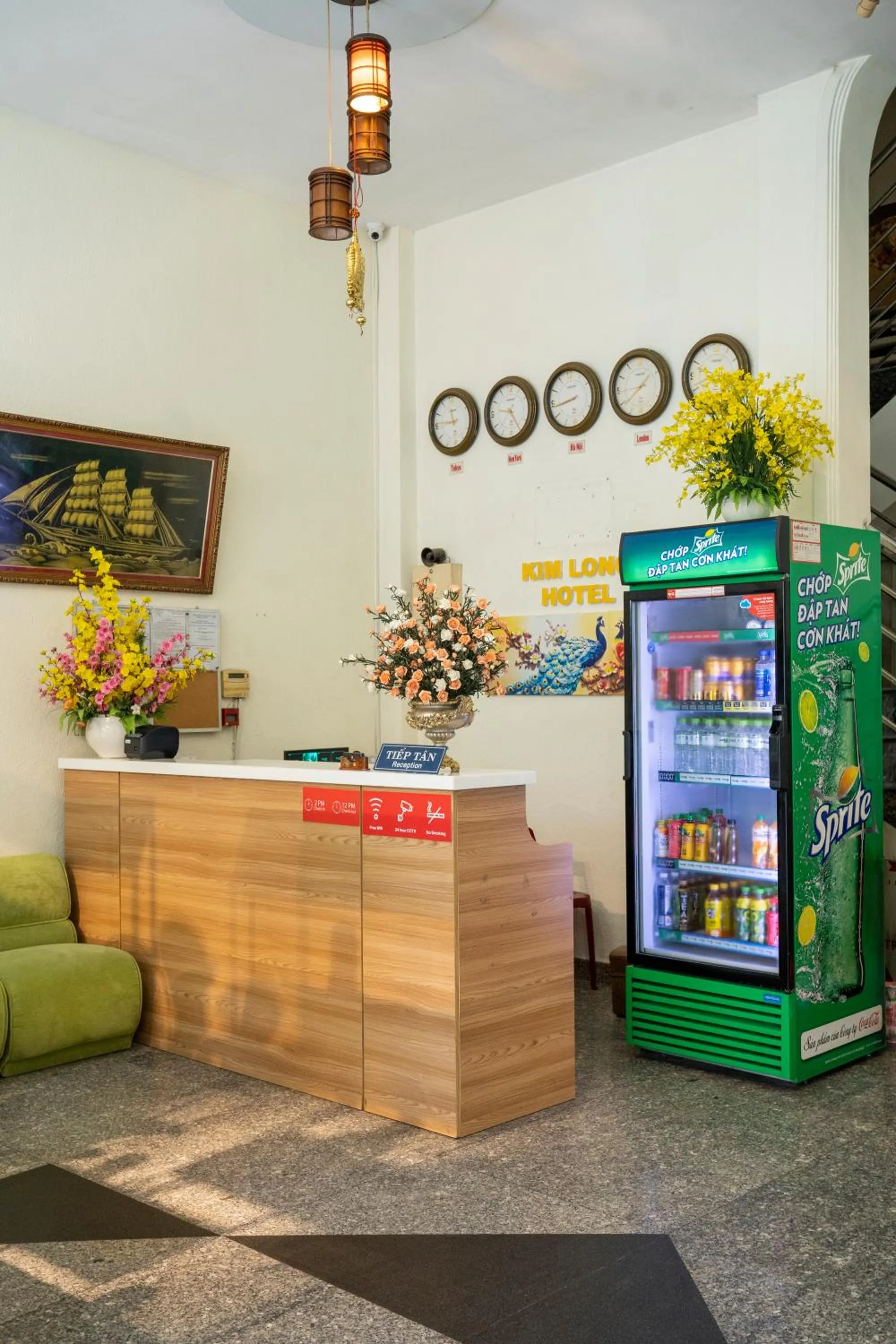 Lobby or reception in Aqua Kim Long Hotel