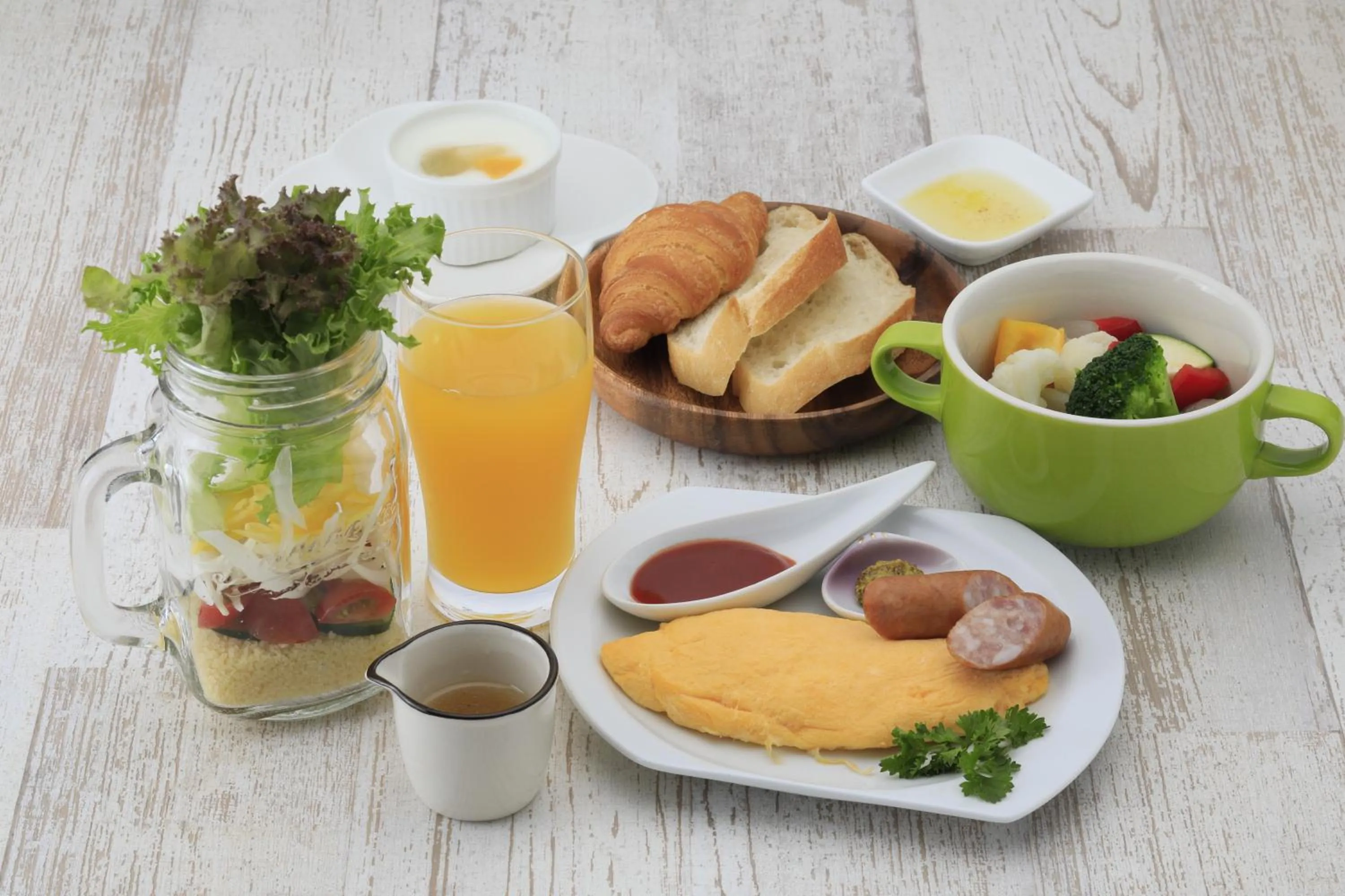 American breakfast in Sundance Resort Izukogen ANNEX