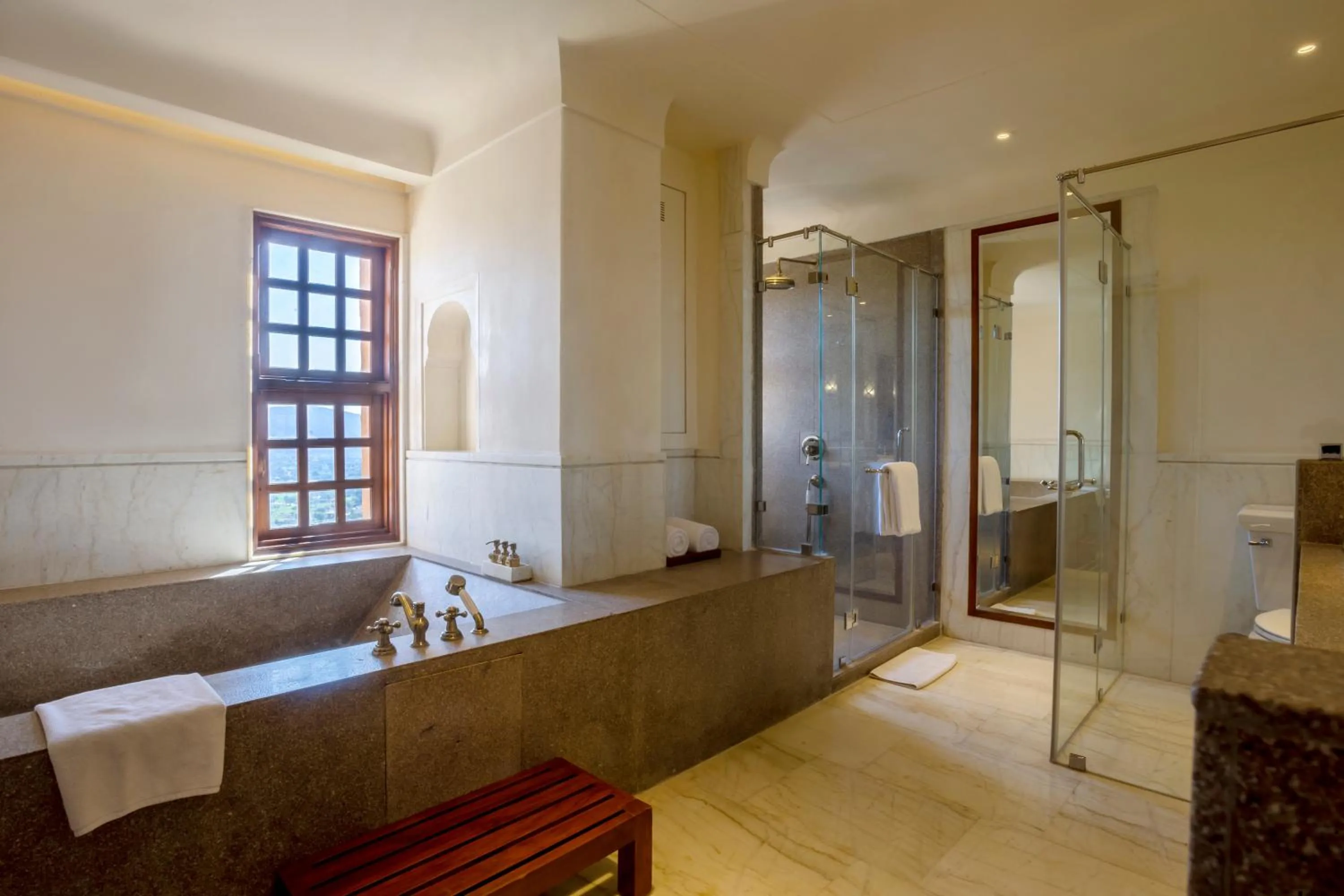 Bathroom in Alila Fort Bishangarh Jaipur - A Hyatt Brand